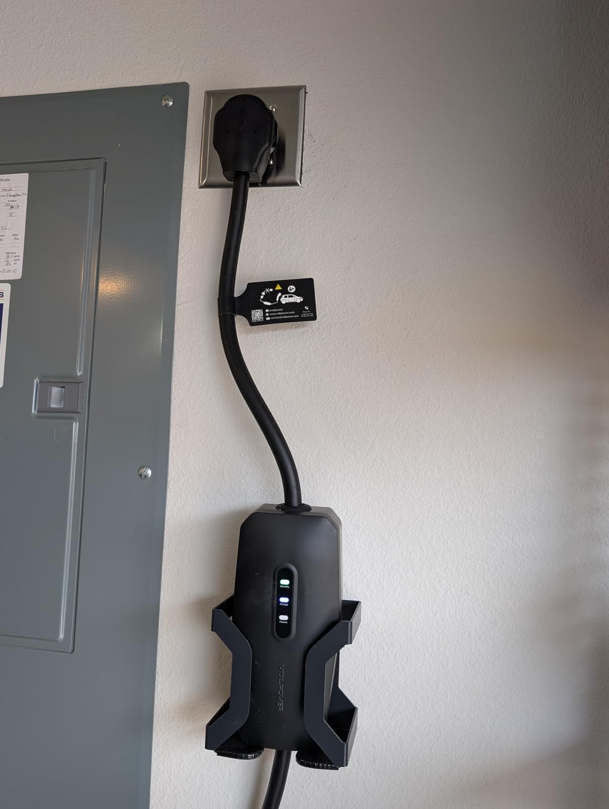 Level 2 EV Charger, 32A/7KW Electric Vehicle Portable Charger with 20FT Cable, Home EV Charging Station, 240V NEMA 14-50 Plug, for All SAE J1772 customer photo 2