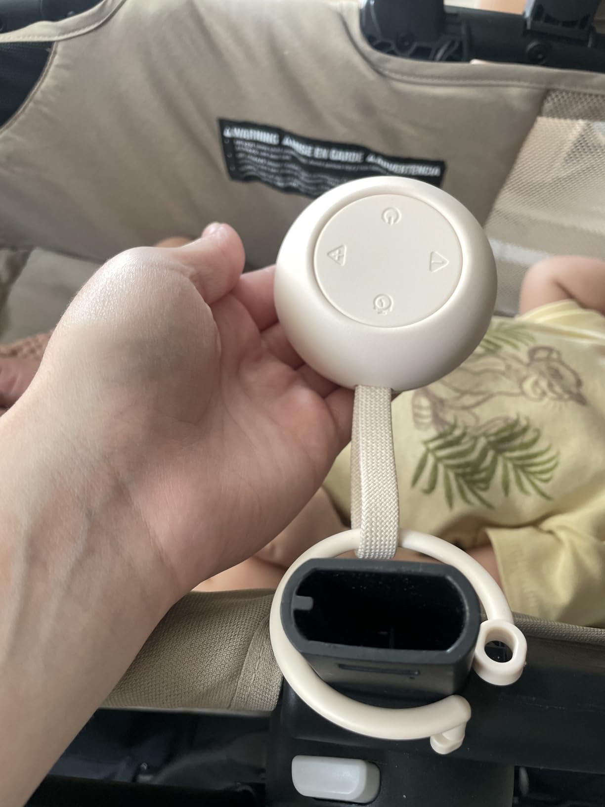 Portable Baby Sound Machine [White Noise for Babies Kids Adults][Timer Function][12 Soothing Sounds][Sleep Soother] 15 Hours Battery Life, Travel,Registry,Gifts,Shower,Clips on Baby Stroller customer photo 2