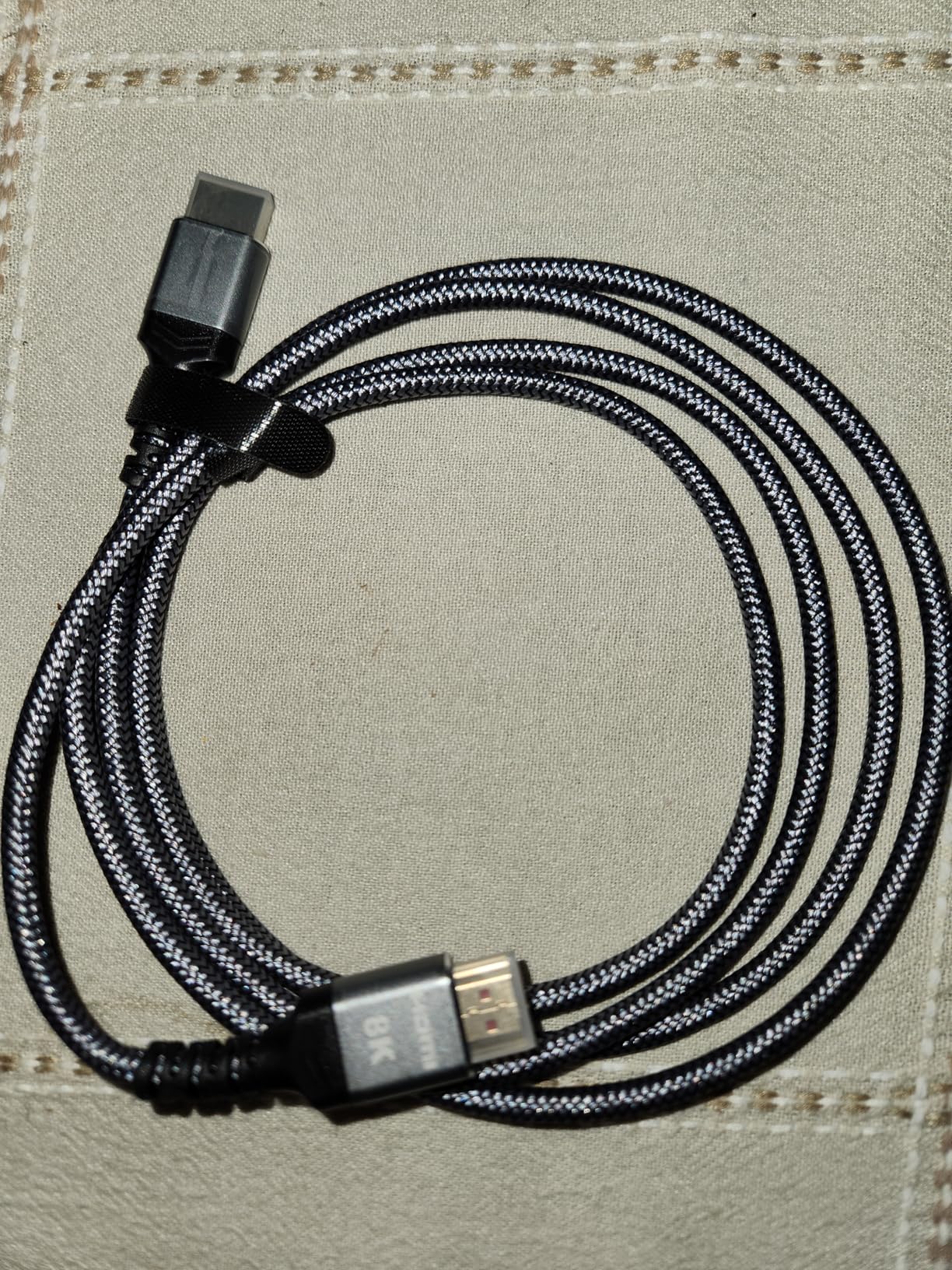 Highwings 10K 8K 4K HDMI Cable 48Gbps 5FT/1.5M, Ultra High Speed HDMI Cable 2.1 Braided Cord-4K@120Hz 8K@60Hz, DTS:X, HDCP 2.2 & 2.3, HDR 10+ Compatible with Roku TV/PS5/PS4/UHD TV/Blu-ray customer photo 2