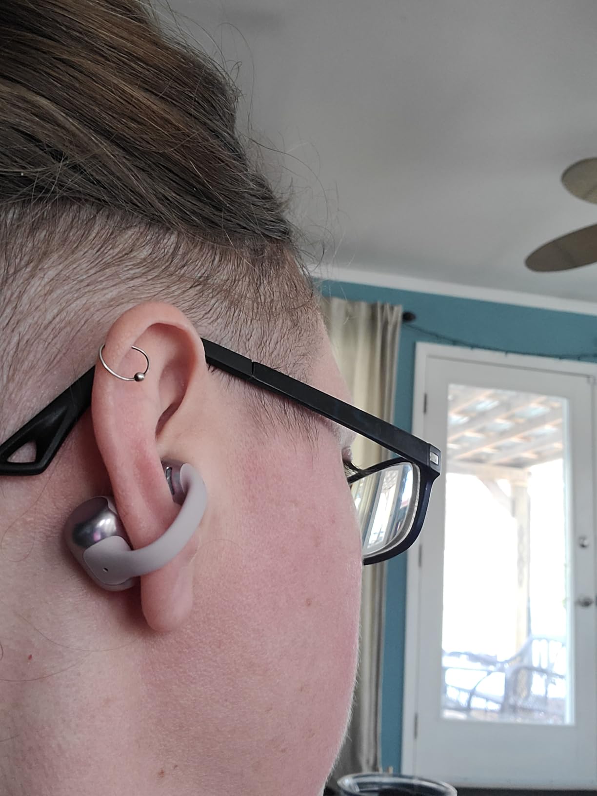 SHOKZ OpenDots ONE-Open-Ear Headphones, Clip-On Earbuds-Wireless Bluetooth Earbuds with Microphone-Secure, Lightweight, Comfort-Premium Dolby Audio-Water Resistant-Fast Charging-Up to 40 hrs Playtime customer photo 1