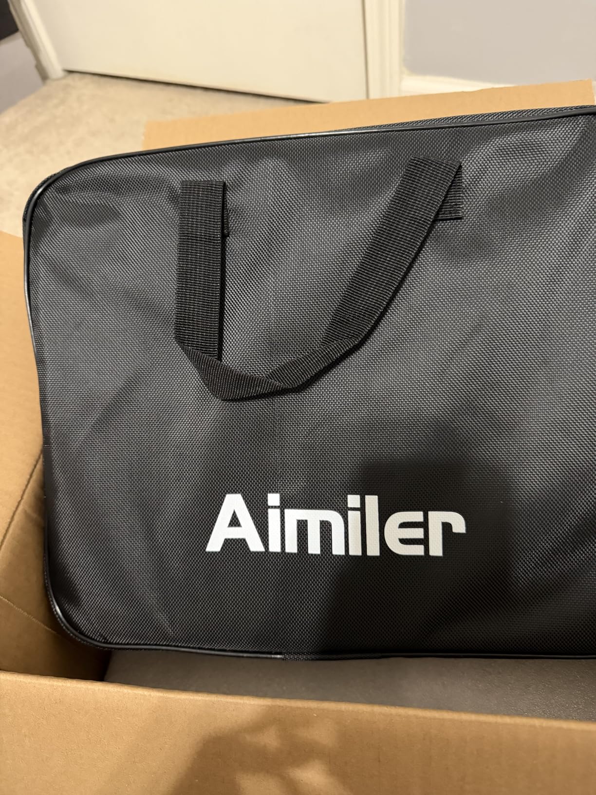AIMILER Level 2 Electric Vehicle (EV) Charger(WiFi APP/Plug-Play), 40A, 25ft Cable ETL Certified, 220V-240V NEMA 14-50P Plug EVSE w/ J1772 Connector, Portable EV Car Charging Stations (Jet) customer photo 2