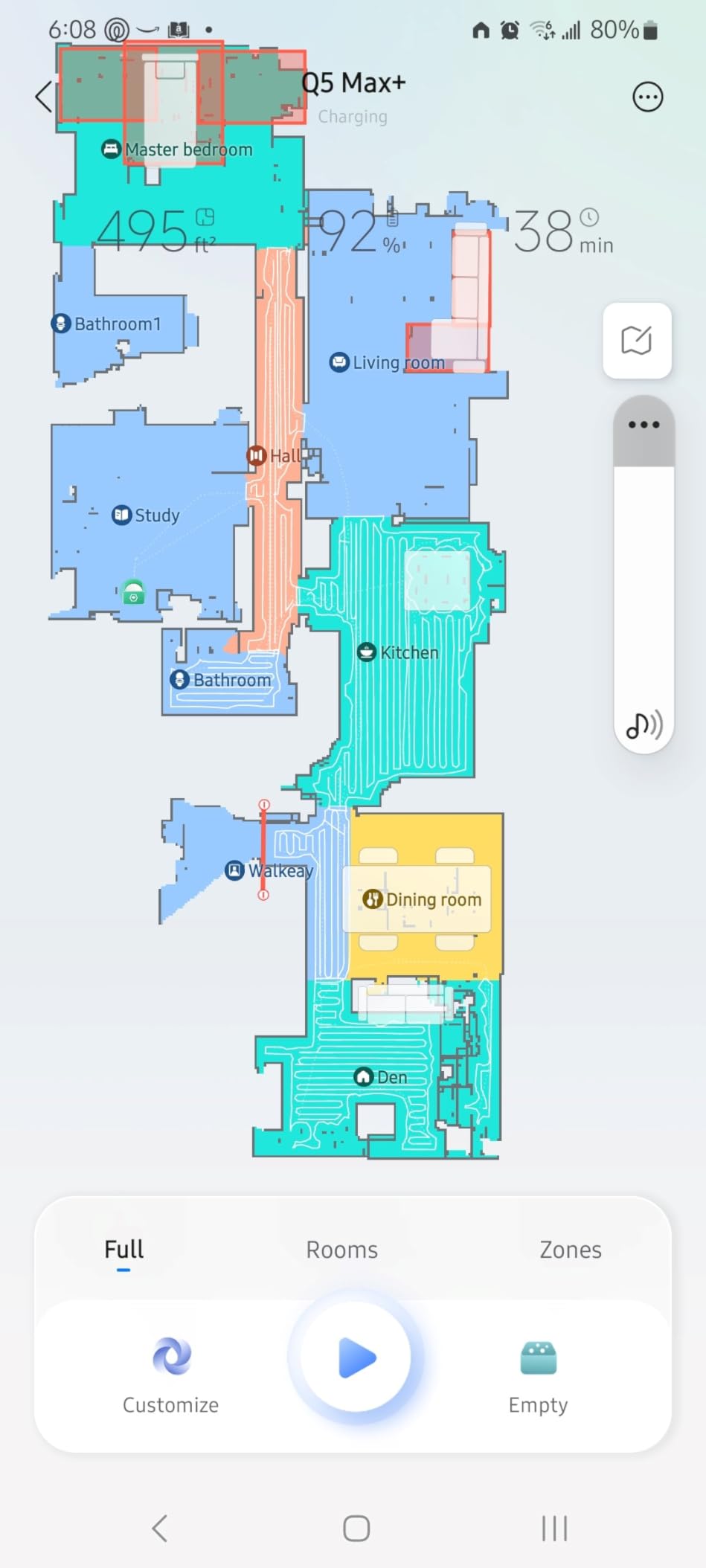 roborock Q10 S5+ Robot Vacuum and Mop, 10,000Pa Suction, Upgraded from Q8 max+, 70 Days Self-Emptying, Obstacle Avoidance, Sonic Mopping, Dual Anti-Tangle Design, Auto Mop Lifting, Black customer photo 2