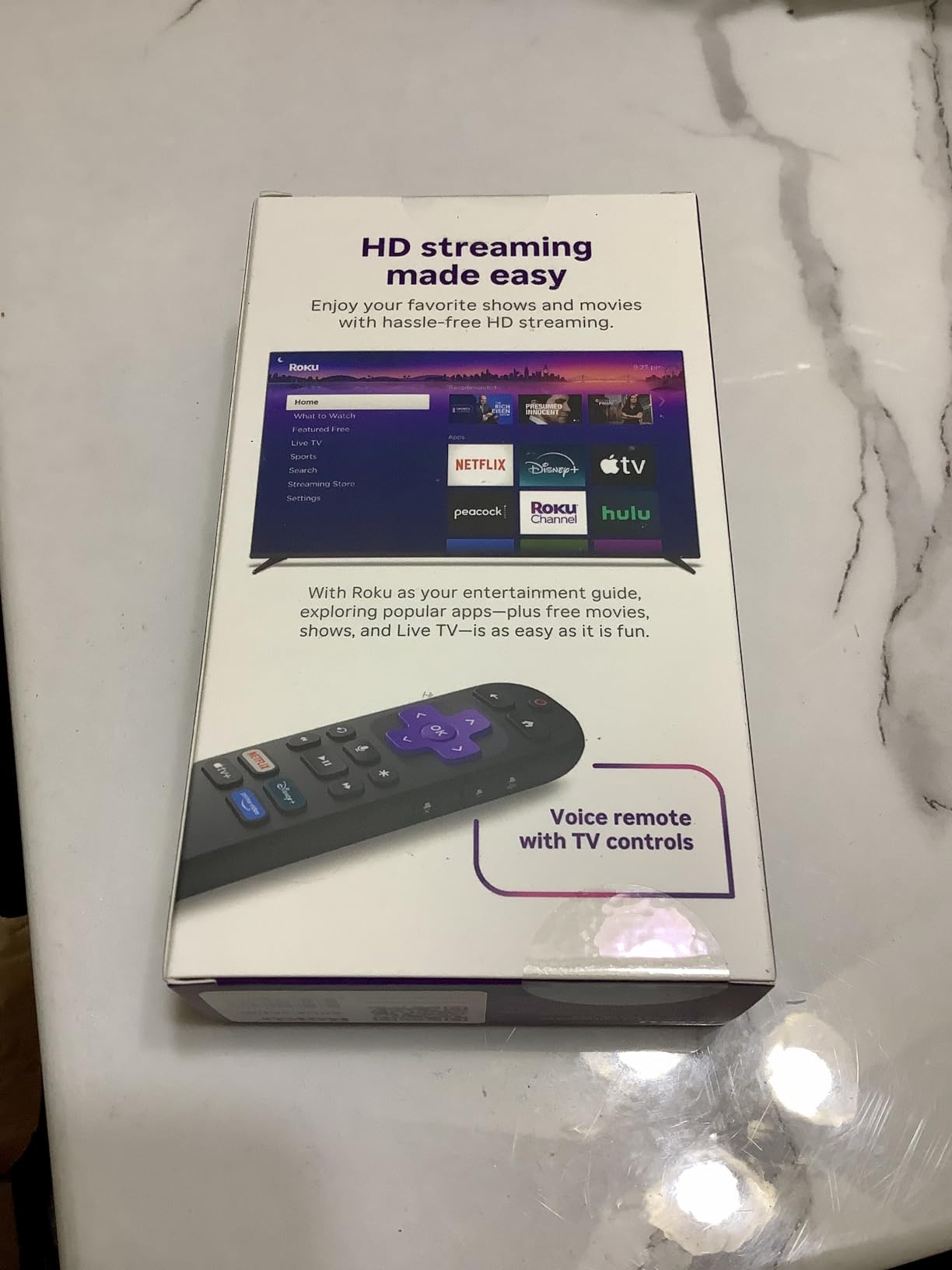 Roku Streaming Stick HD - HD Streaming Device for TV with Roku Voice Remote, Free & Live TV customer photo 1
