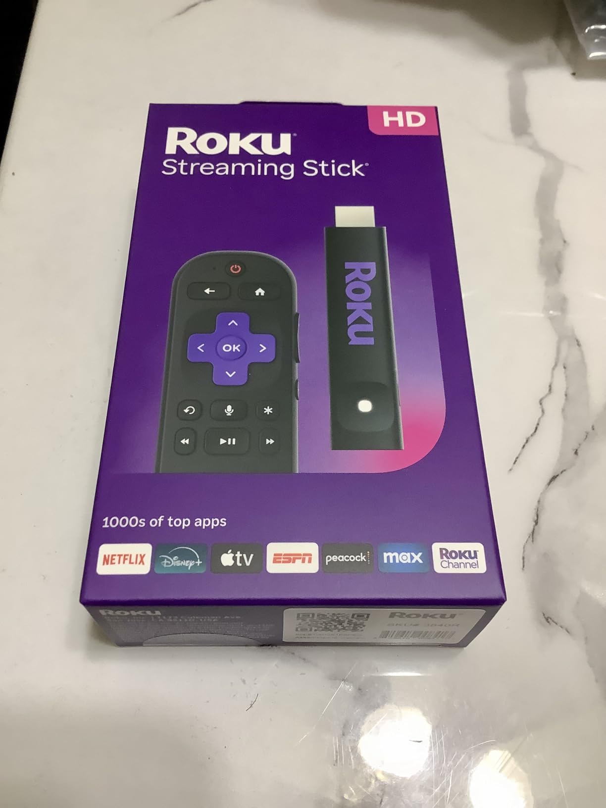Roku Streaming Stick HD - HD Streaming Device for TV with Roku Voice Remote, Free & Live TV customer photo 2