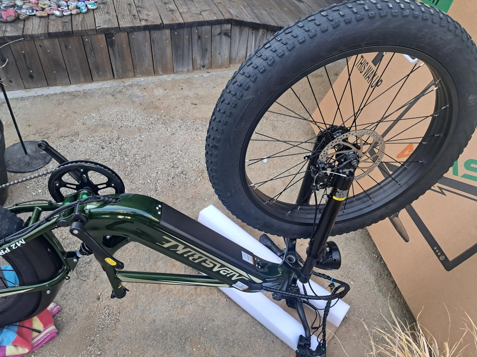 M2 Pro Electric Bike, 1800W Motor Electric Bike for Adults, 26'' x 4.0'' Fat Tire Ebike with 48V 17.5AH Battery, 36MPH 85Miles Long Range Electric Mountain Bike, Up to 110 Nm customer photo 2