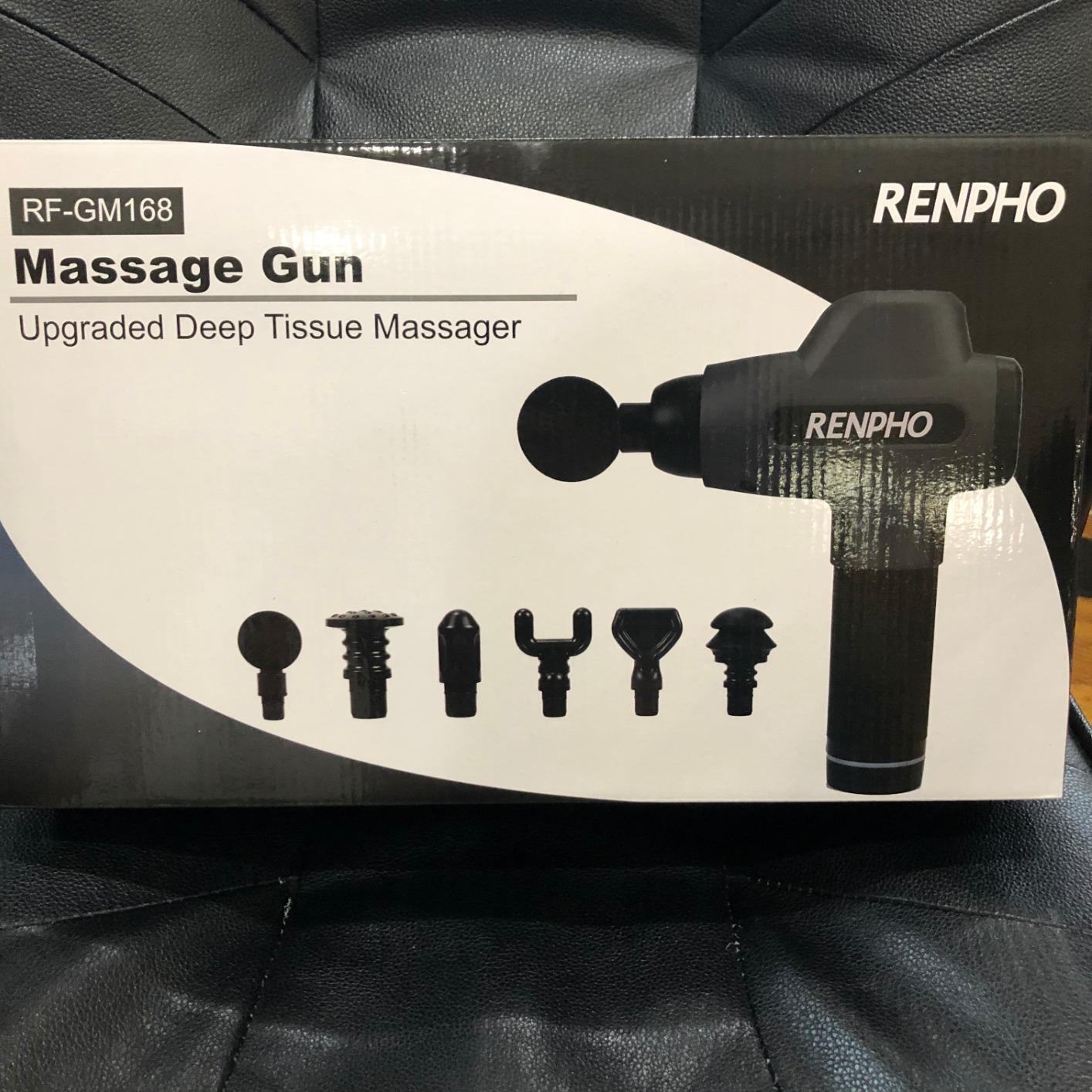 RENPHO Active+ Percussion Massage Gun, Mothers Day Gifts, 5 Adjustable Speeds for Back, Neck, Muscle Recovery - App Controlled Guided Courses, with Carry Case for Professional Athlete, Gym and Travel customer photo 2