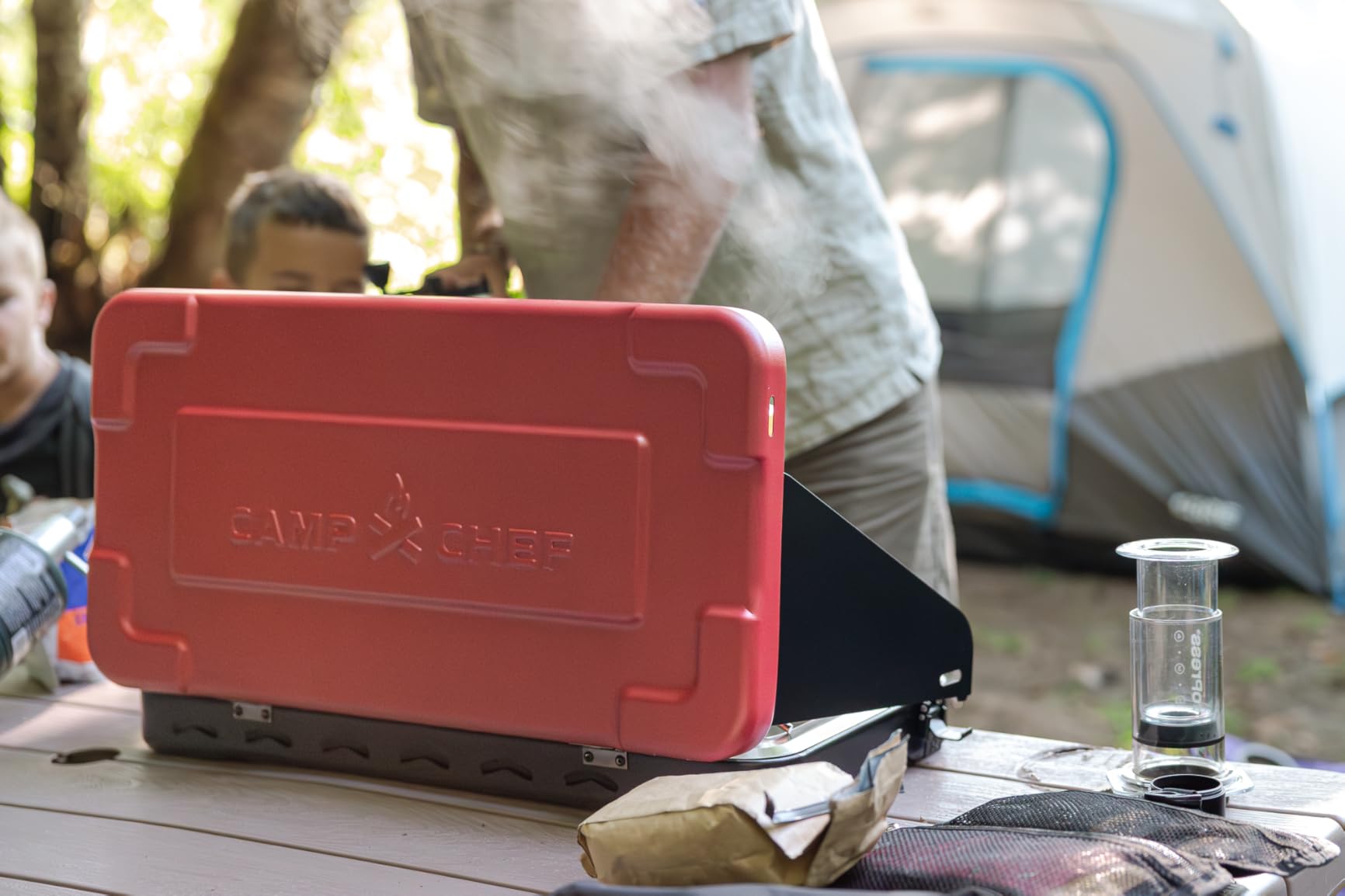 Camp Chef Mountain Series Kodiak - High Output Two-Burner Camp Stove - Lid Doubles as Windscreen - Portable Cooking Stove - For Outdoor Cooking - 20,000 BTU's customer photo 2