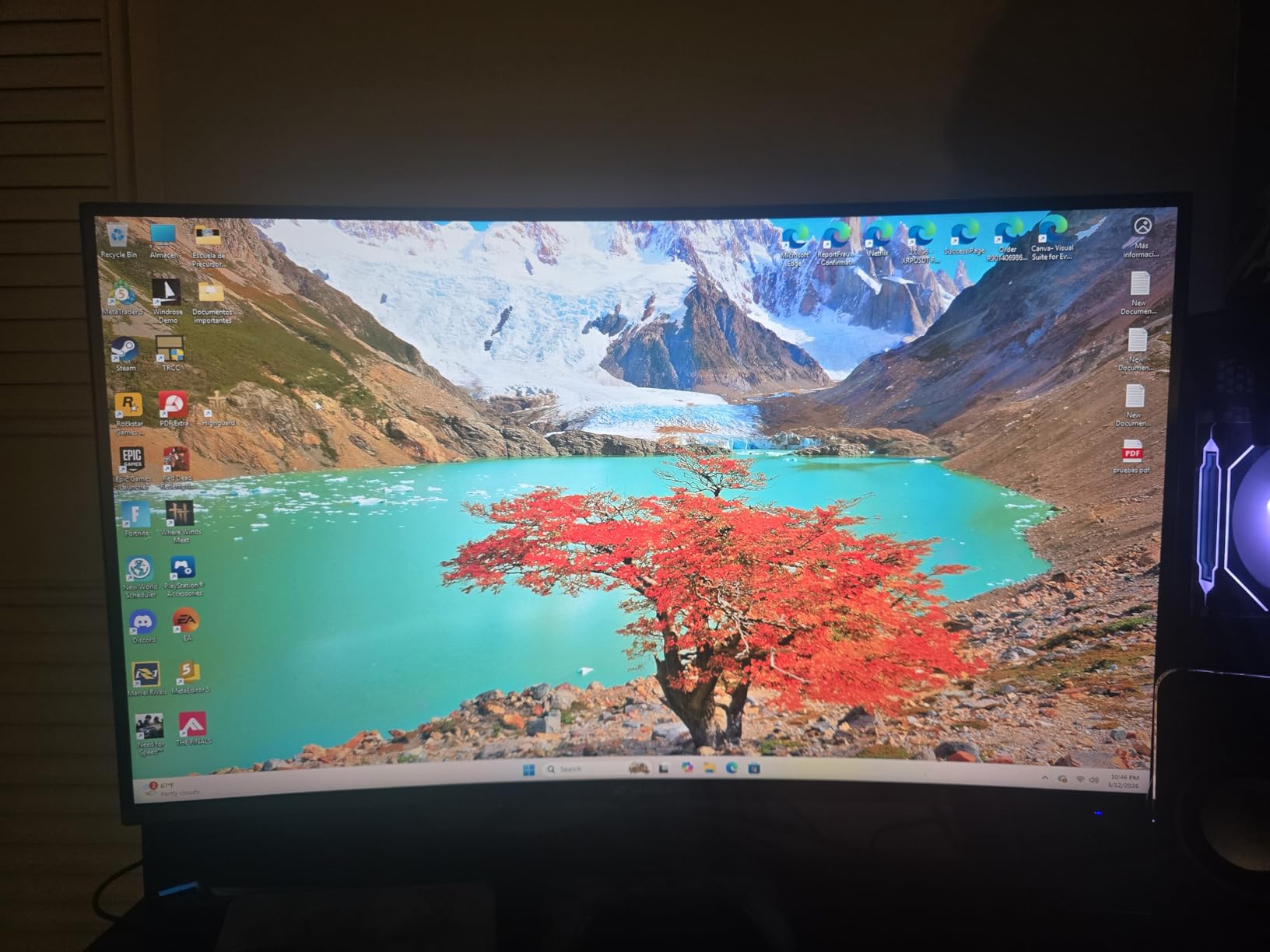 SANSUI 27 Inch Curved 240Hz Gaming Monitor FHD 1080P, 1500R Curve, 130% sRGB, HDR, FreeSync customer photo 2