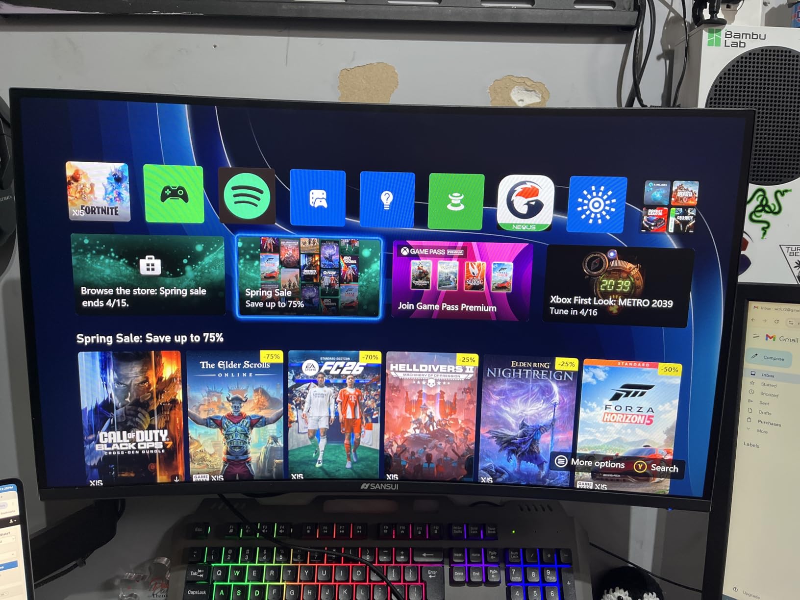 SANSUI 27 Inch Curved 160Hz Gaming Monitor, 1500R Curved FHD 1080P, 4000:1, 110% sRGB, 1ms MPRT customer photo 1