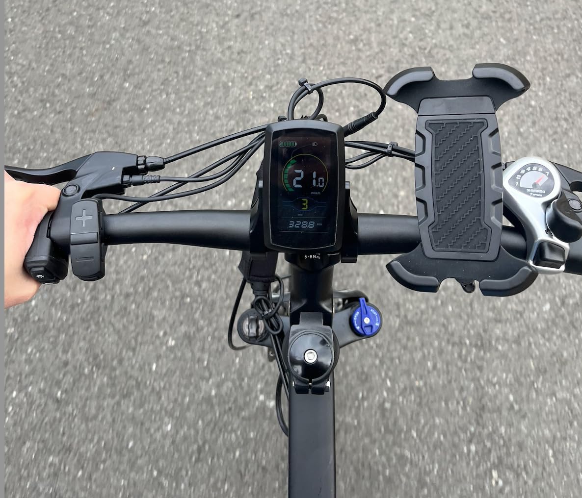 Jasion EB5 Electric Bike for Adults with Peak 1000W Brushless Motor, 40Miles 20MPH Commuting Electric Mountain Bike with 500Wh Removable Battery, 7-Speed, 26