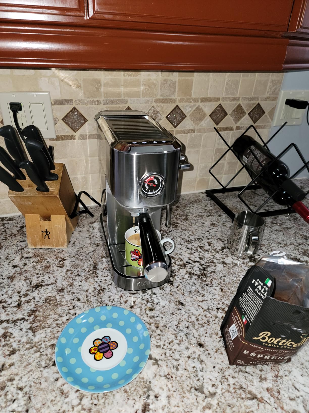 XIXUBX 20Bar Espresso Machine, Compact Espresso Maker with Milk Frother, Stainless Steel Coffee Machine for Cappuccino&Latte, 42oz Water Tank, Visible Pressure Gauge, Home&Office, Silver customer photo 2