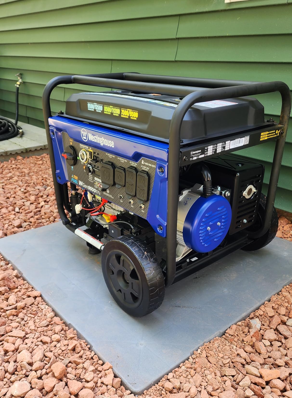 Westinghouse 12500 Peak Watt EFI Tri-Fuel Home Backup Portable Generator, Remote Electric Start, Transfer Switch Ready, Gas, Propane, and Natural Gas Powered, CARB Compliant customer photo 2