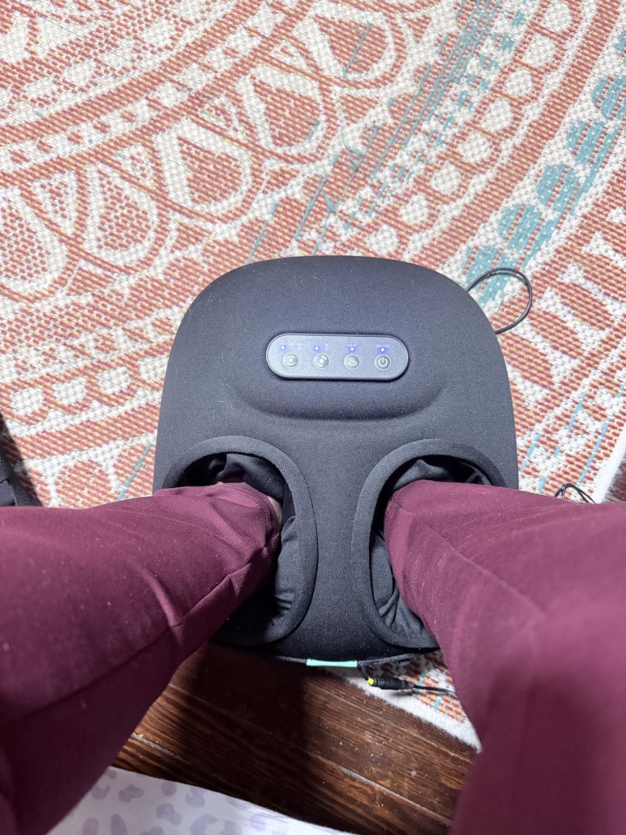 Medcursor Foot Massager Machine with Heat, Rolling, Deep Kneading, Shiatsu Foot Massager for Delivers Pain Relief, Tired, Plantar Fasciitis, Gift for Women Mom Men Fits Up to 13