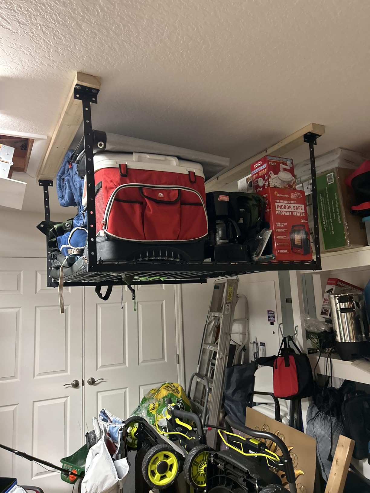 Jusgym 3X8FT Overhead Garage Storage Rack, 26