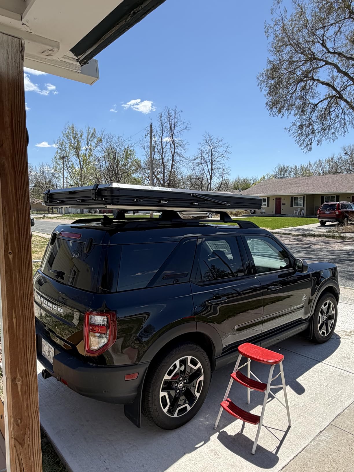 Rooftop Tent Hard Shell with Winter Thermal Layer, Solar Panel Roof Top Tent Hardshell for Jeep SUV Truck Van customer photo 2