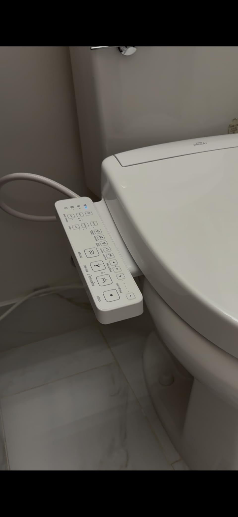 TOTO WASHLET S2 Electronic Bidet Toilet Seat with Instantaneous Water Heating, PREMIST and EWATER+ Wand Cleaning, Elongated, Cotton White - SW3346#01 customer photo 2