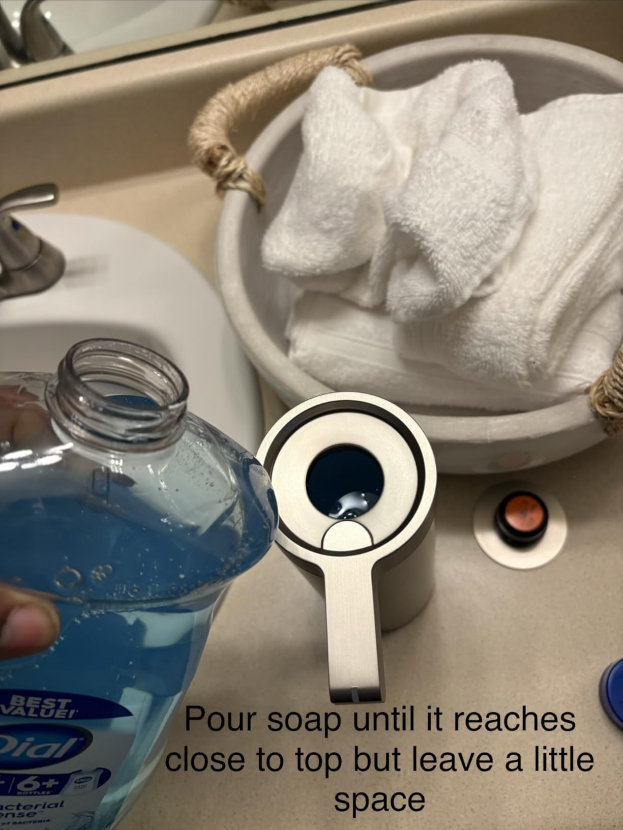 SUNLY Touchless Automatic Soap Dispenser - Clog-Free Pump, 0.2s Fast Sensor, USB-C Rechargeable, Smudge-Resistant Stainless Steel, for Kitchen & Bathroom Soap Dispenser customer photo 2