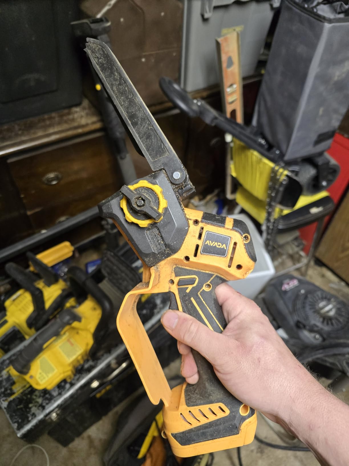 2-IN-1 Cordless 8-Inch Pole Saw & Chainsaw for De-WALT 20V MAX Battery - 1200W Brushless Motor, Total Reach of Max 15.9 FT, Lightweight, 8
