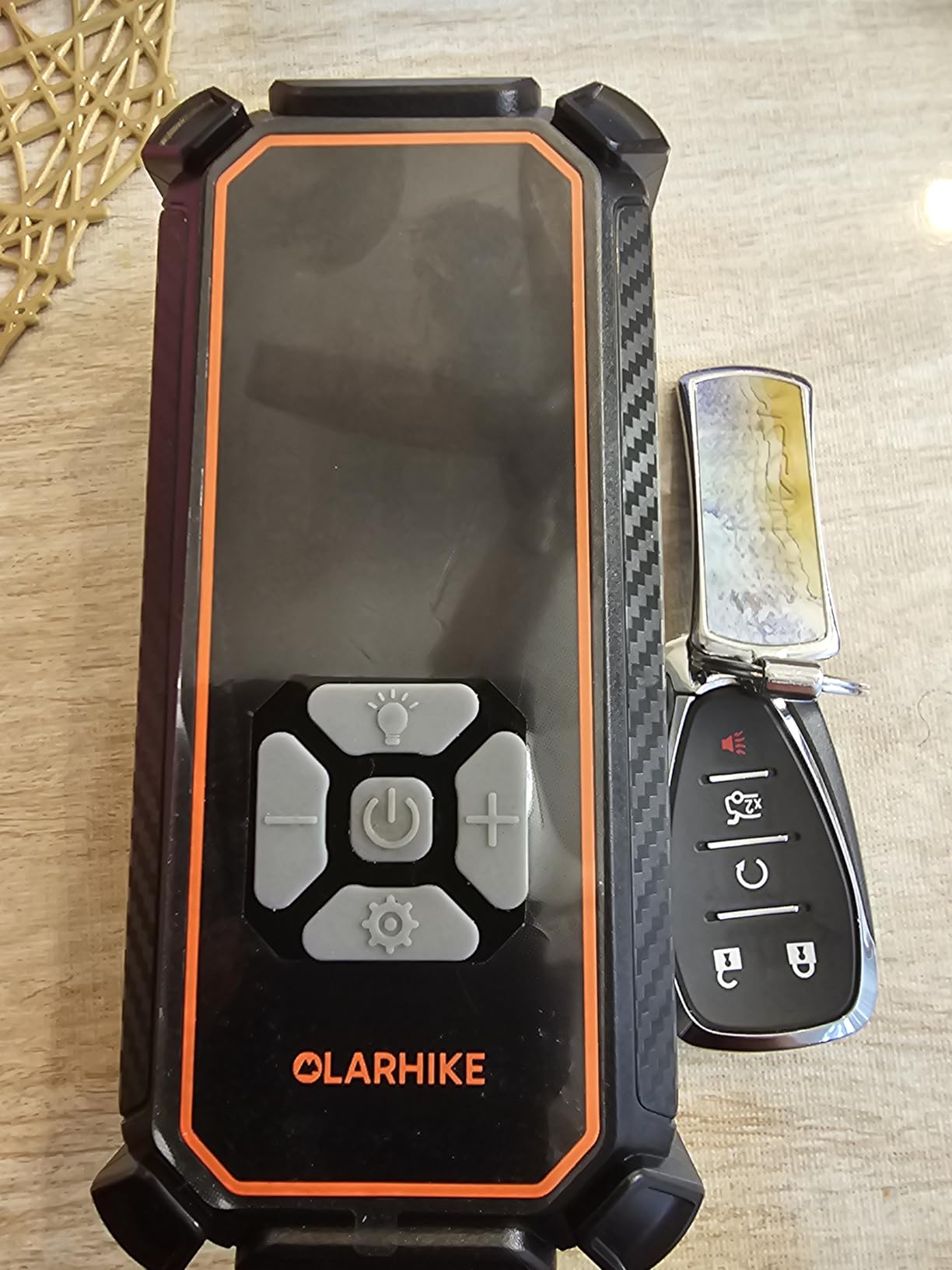 OlarHike Tire Inflator Portable Air Compressor, 150PSI Dual Power - 6000mAh & 12V DC, Cordless Air Pump for Car Tires, Bikes, Motorcycle, Balls with LED & Digital Pressure Gauge, Gift for Mom customer photo 2