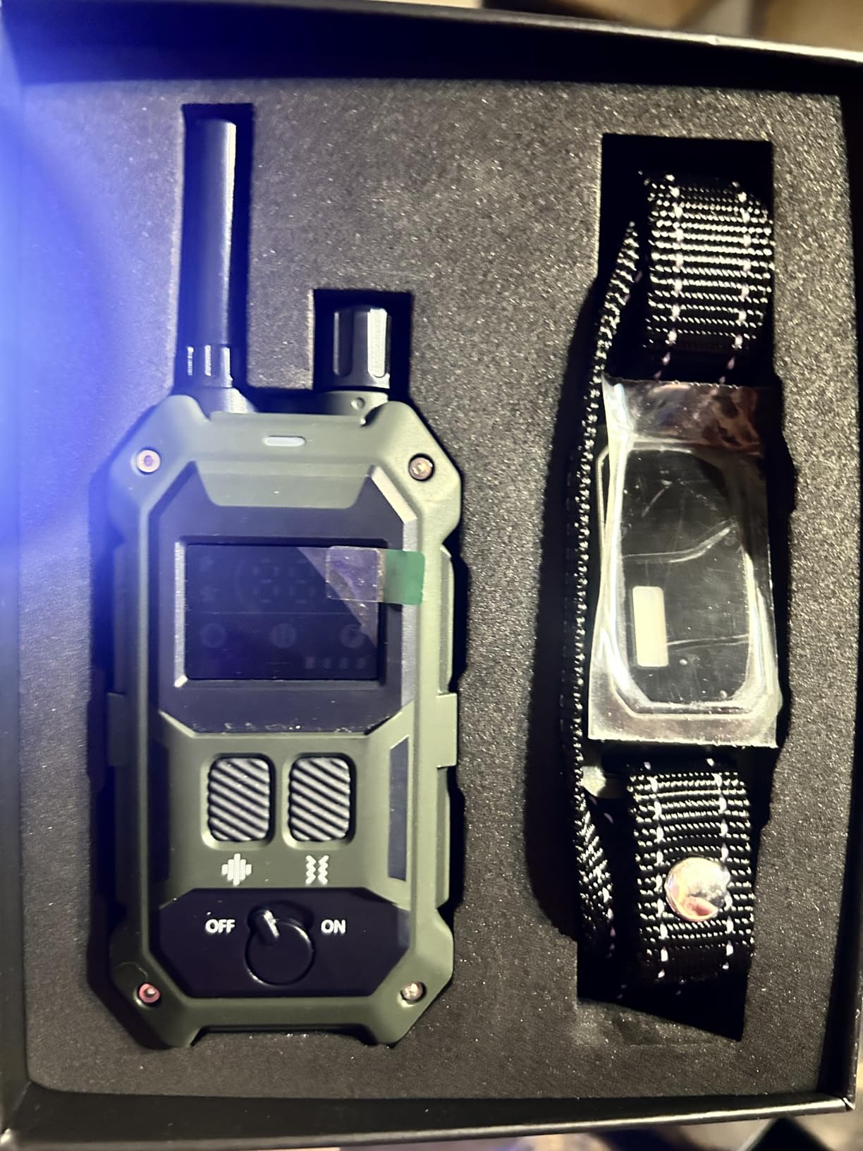 BLACKDOG Military Dog Shock Collar - 4200ft Dog Training Collar with Remote, 4 Training Modes, Flashlight & Strobe, 3-Month Battery, IP67 Waterproof Dog E Collar for All Breeds 5-150lbs (Dark Blue) customer photo 1