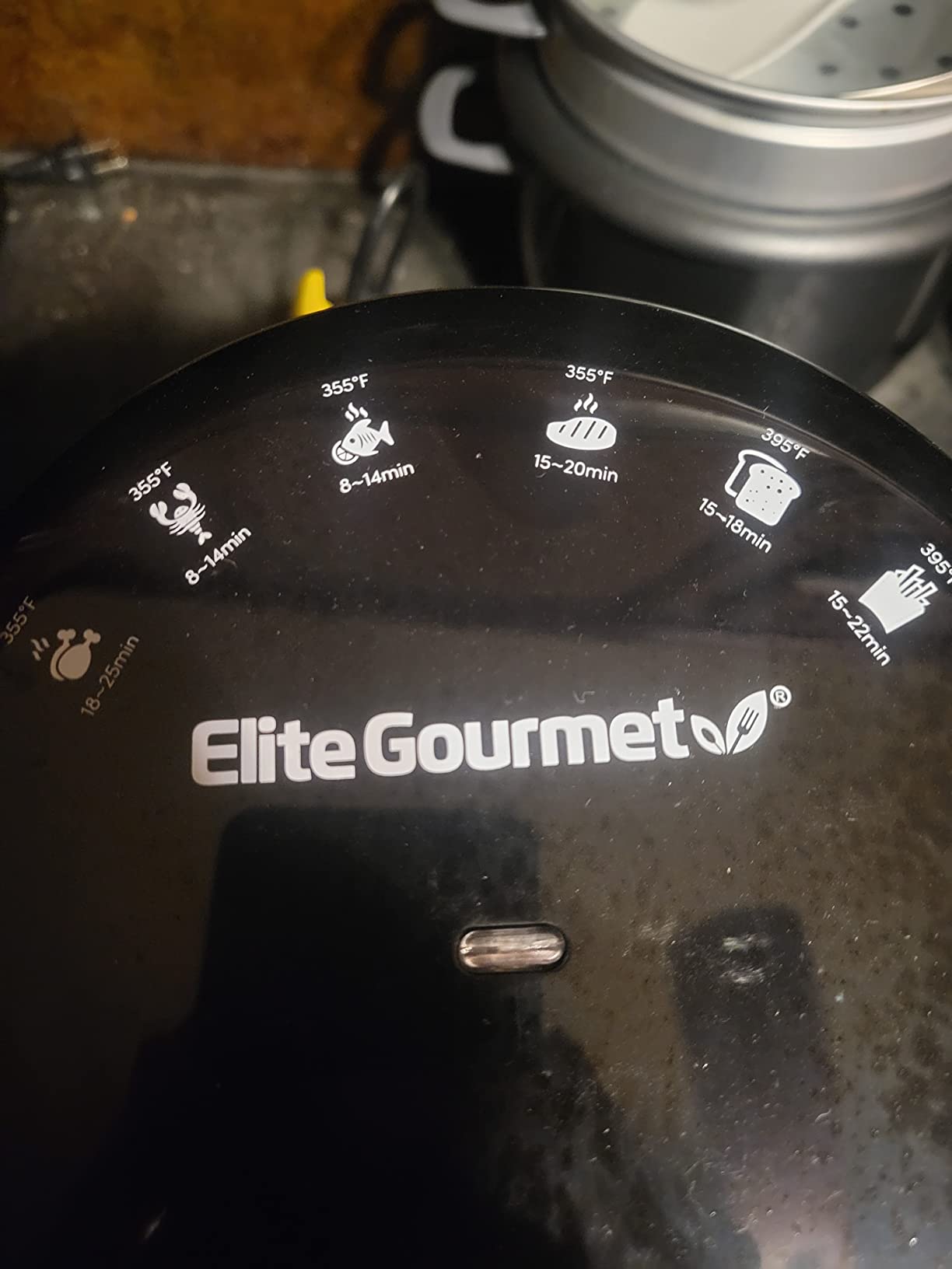 Elite Gourmet Glass Air Fryer, 2.4 Qt Compact customer photo 2
