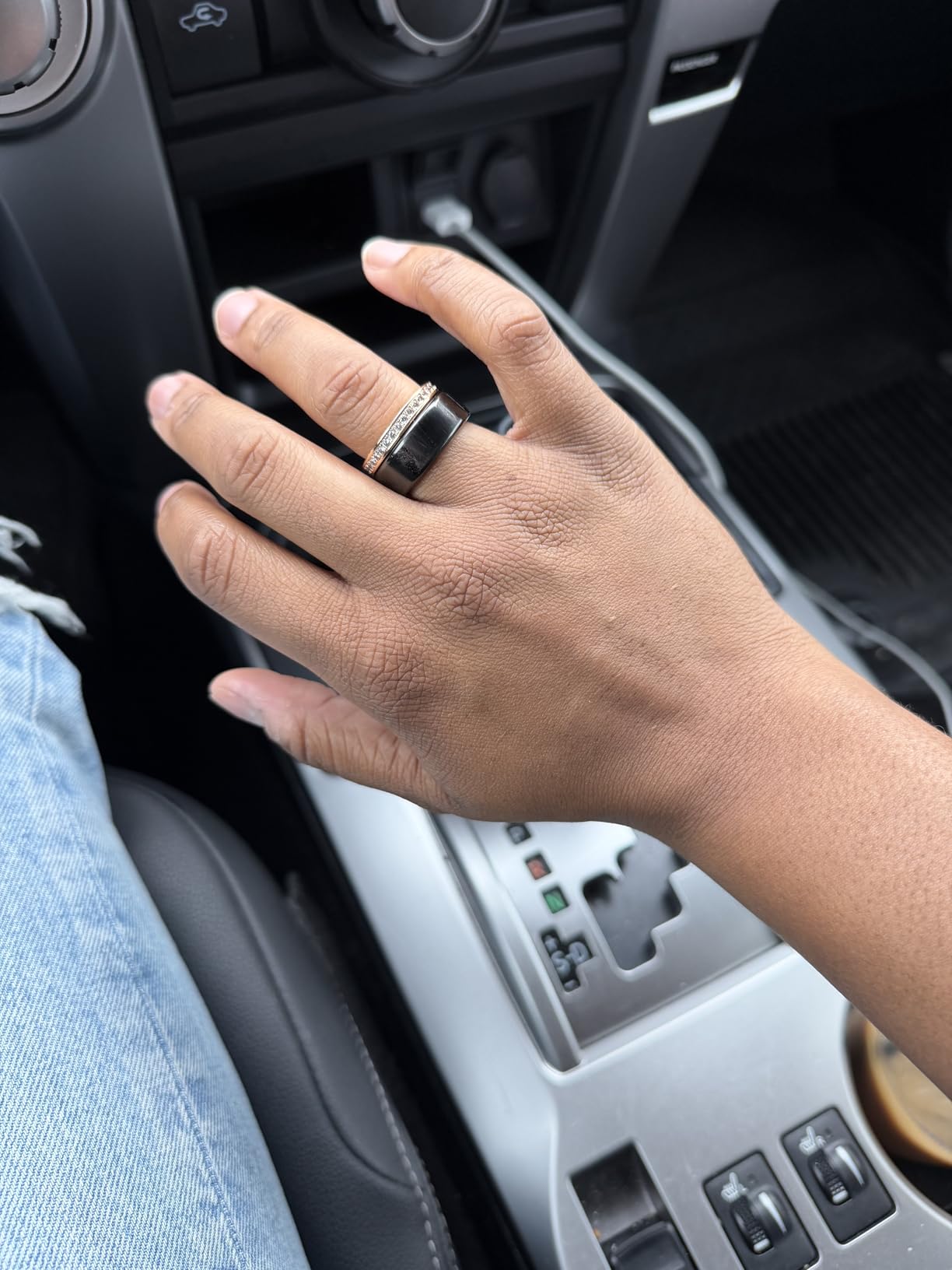 COLMI R02 Smart Ring, a Smart Ring for Women and Men, with a Charging Case, Supports Heart Rate, Blood Oxygen, Sleep Health Monitoring, and Sports Tracking Ring, No Subscription Fee (Rose Gold, 8) customer photo 1
