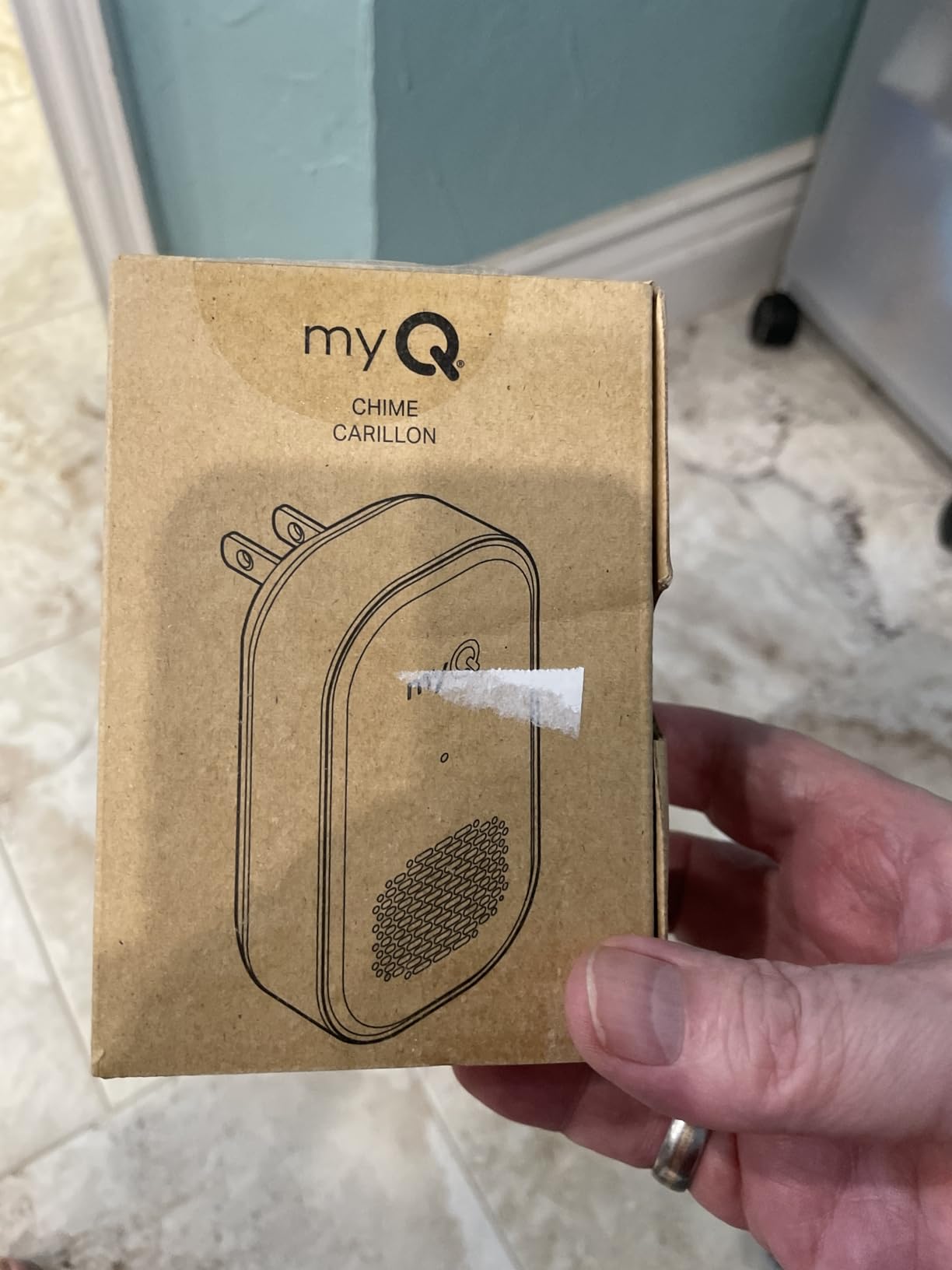 myQ Chime - Audible Alerts, Wi-Fi Enabled, Customizable Tones, Works with myQ Video Doorbell, myQ 3-in-1 Video Smart Lock, and myQ Smart Garage Video Keypad customer photo 2