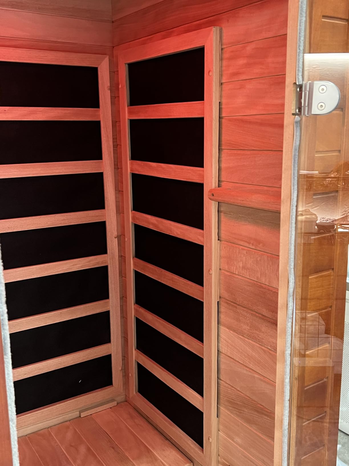 X-Vcak 1-2 Person Infrared Sauna, Dry Heat Sauna with Red Light Therapy, Bluetooth, Radio, 7-Color Therapy Light for Home, Indoor, Gym, Wellness Center customer photo 2