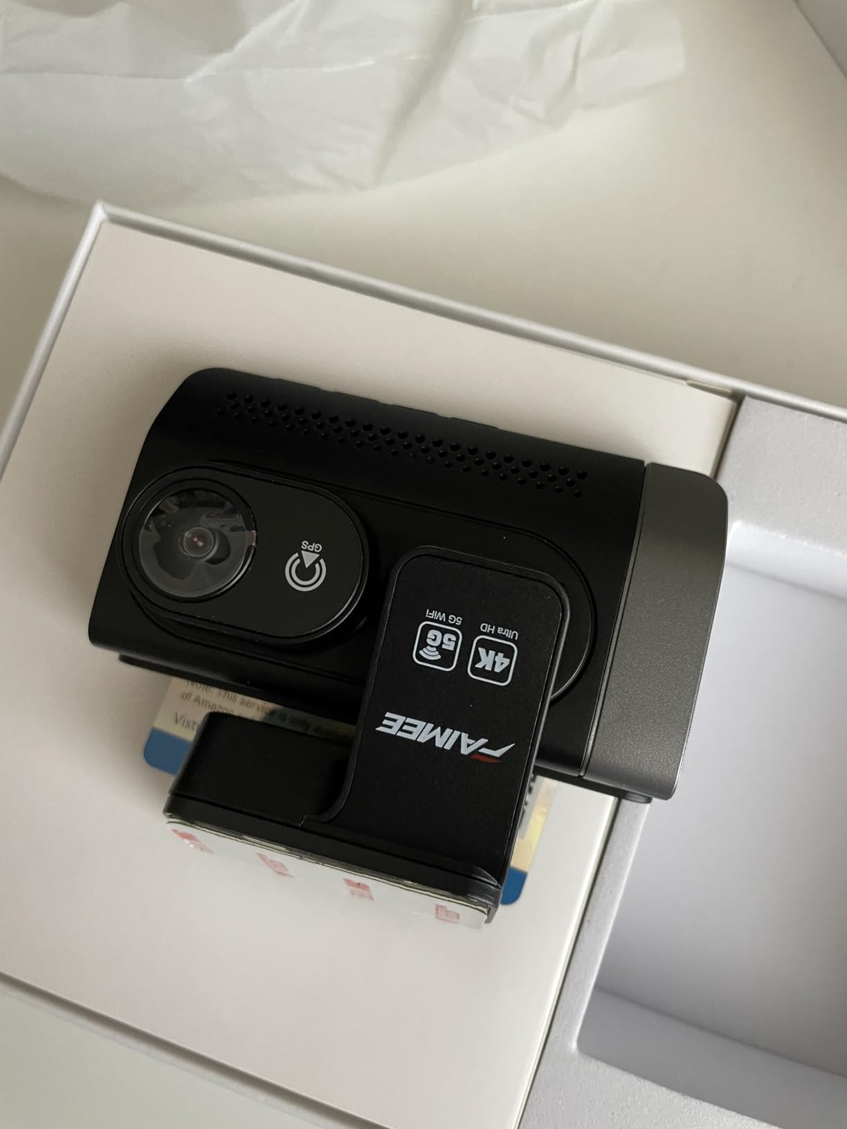 4K+2K+2K 3 Channel Dash Cam Front and Rear, 128GB Card Included, Dash Camera for Cars 5.8G/2.4G Dual Wifi, Built-in GPS, Night Vision, WDR, 170°Wide Angle, G-Sensor Emergency Lock, 24H Parking Monitor customer photo 2
