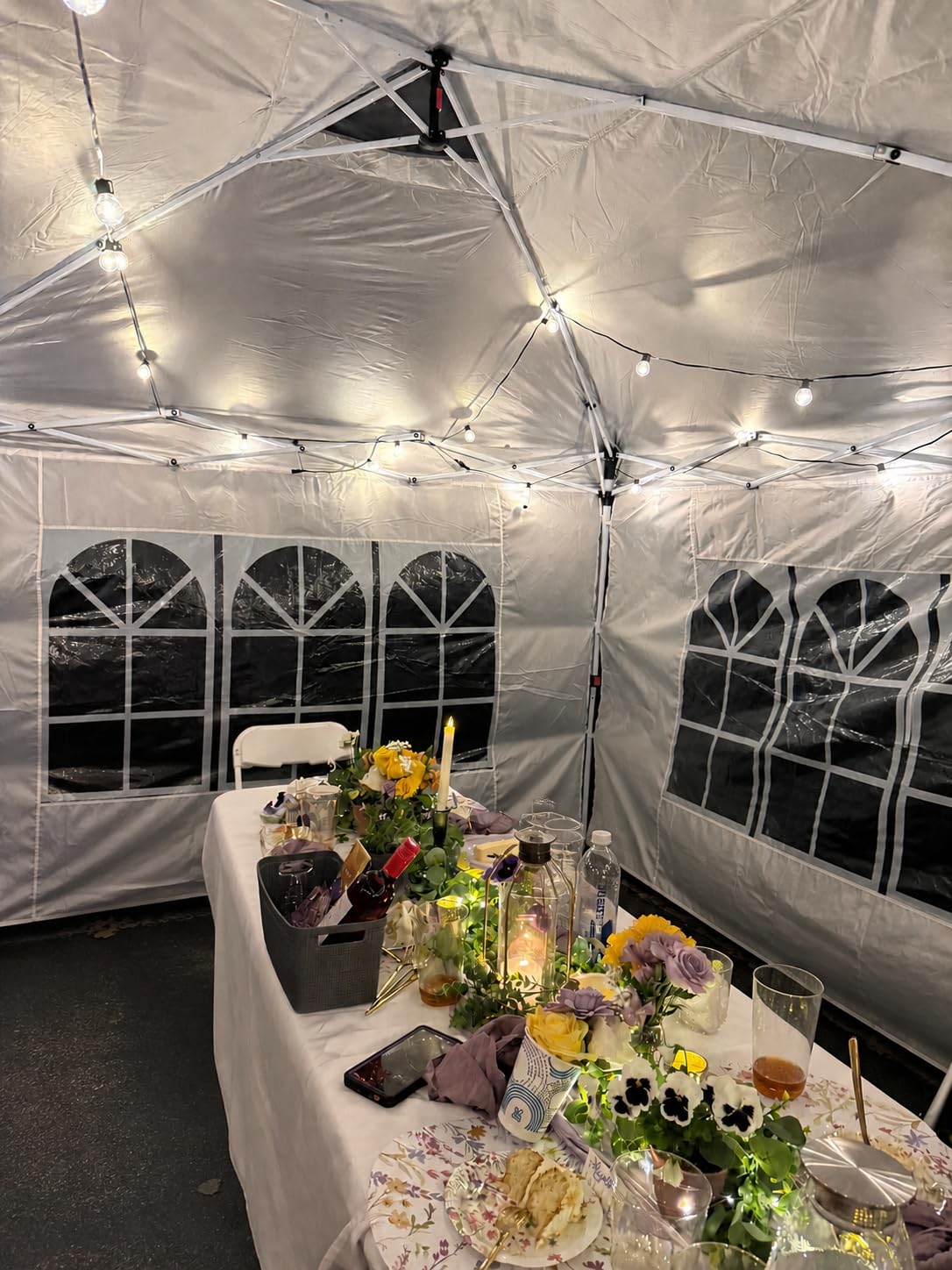 addlon 100FT Outdoor String Lights G40 with Remote, 54 LED Shatterproof Bulbs, Dimmable Patio Globe Lights Waterproof, Hanging Outside Lighting for Backyard, Garden, Deck, Balcony, Porch, Cafe, Decor customer photo 1