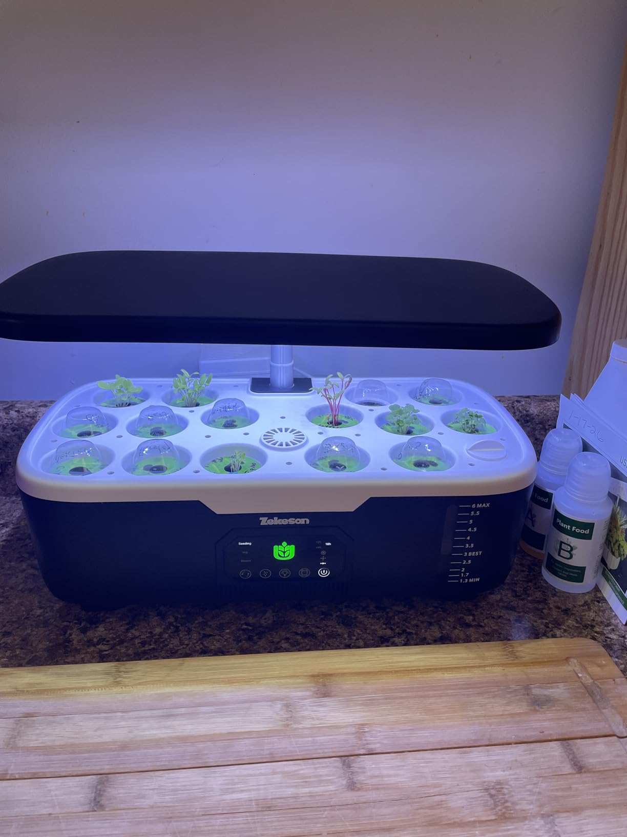 Misting Hydroponic Growing System Kit 15-Pods Indoor Smart Herb Garden Planter with LCD Touch Panel 6L Large Tank customer photo 2