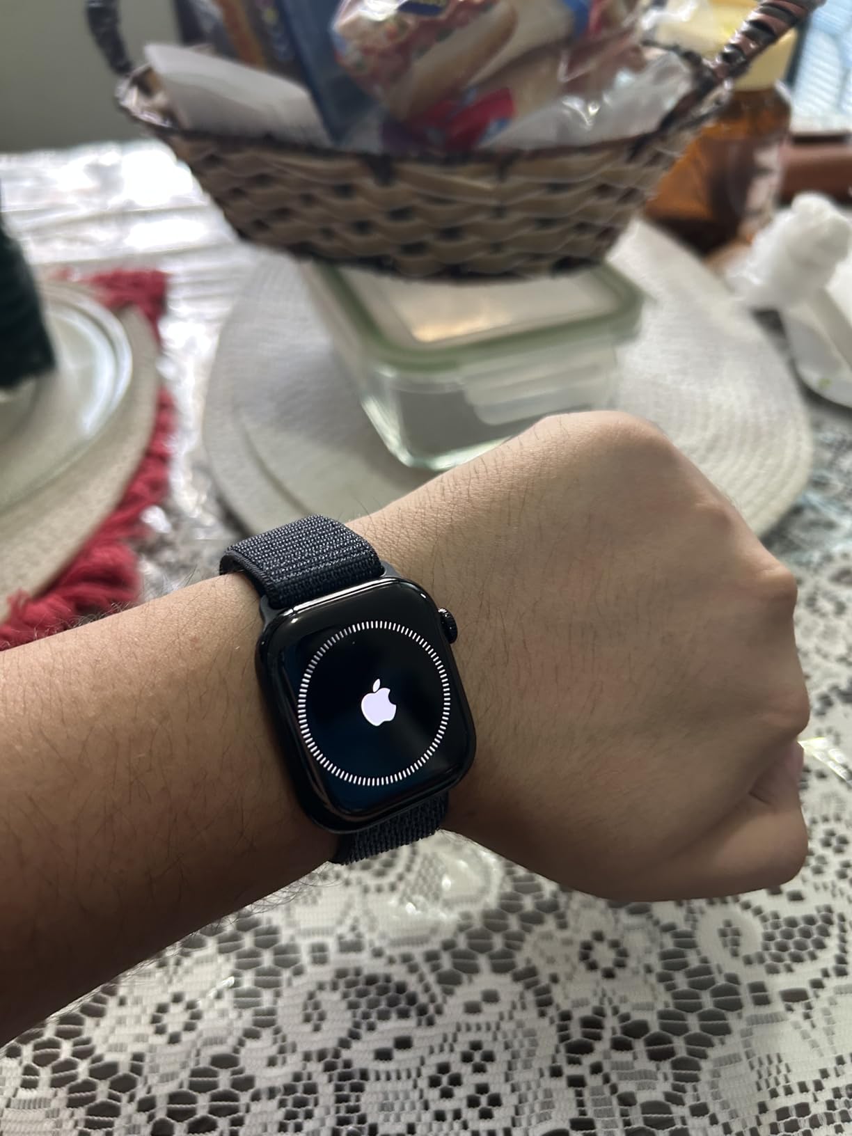 Apple Watch Band - Sport Loop - 46mm - Dark Grey - One Size (Fits Most) customer photo 1