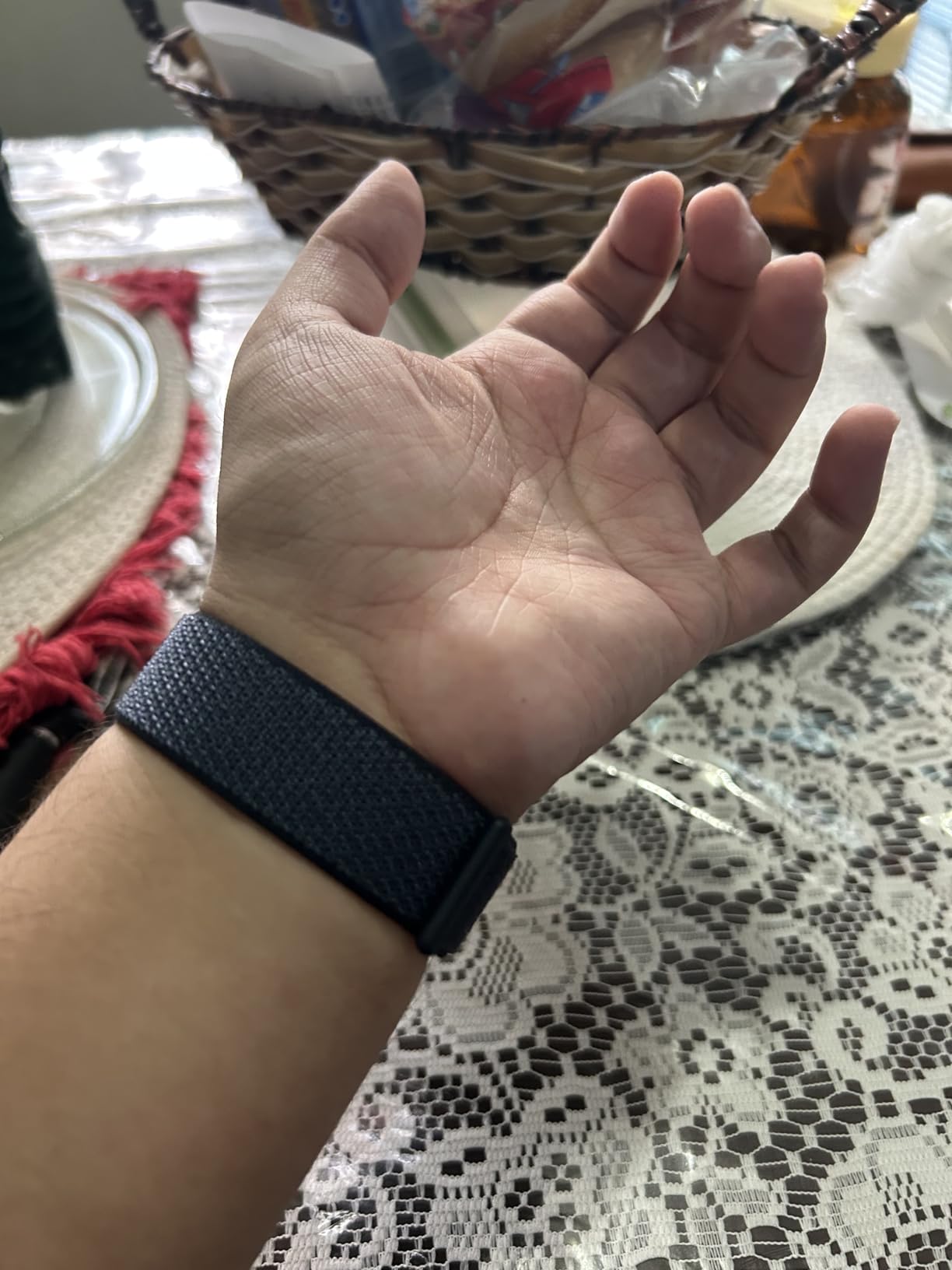 Apple Watch Band - Sport Loop - 46mm - Dark Grey - One Size (Fits Most) customer photo 2