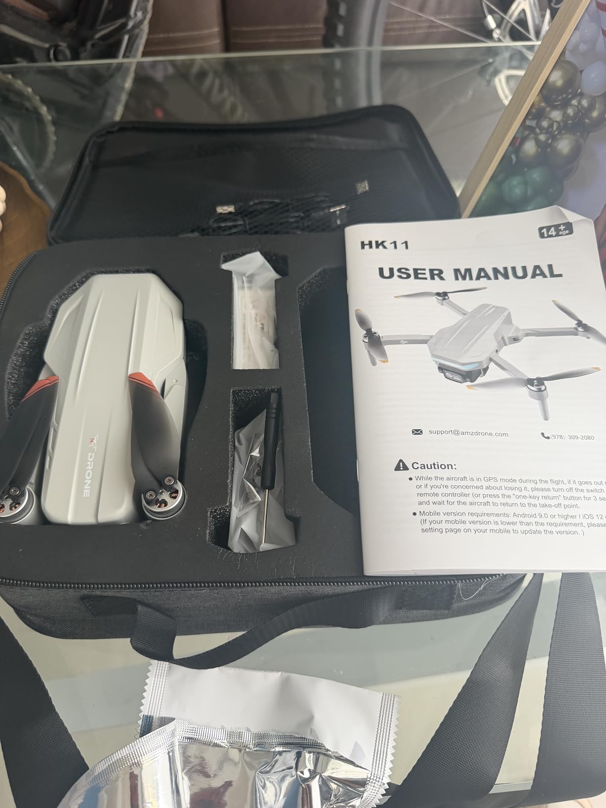 Oddire Drones with Camera for Adults 4K, GPS Auto Return, Waypoint Flight, Orbit Fly, GPS Follow, Gesture Control, Foldable Drone with Brushless Motor, 249g Light, 48 Mins Flight Time with 2 Batteries customer photo 1