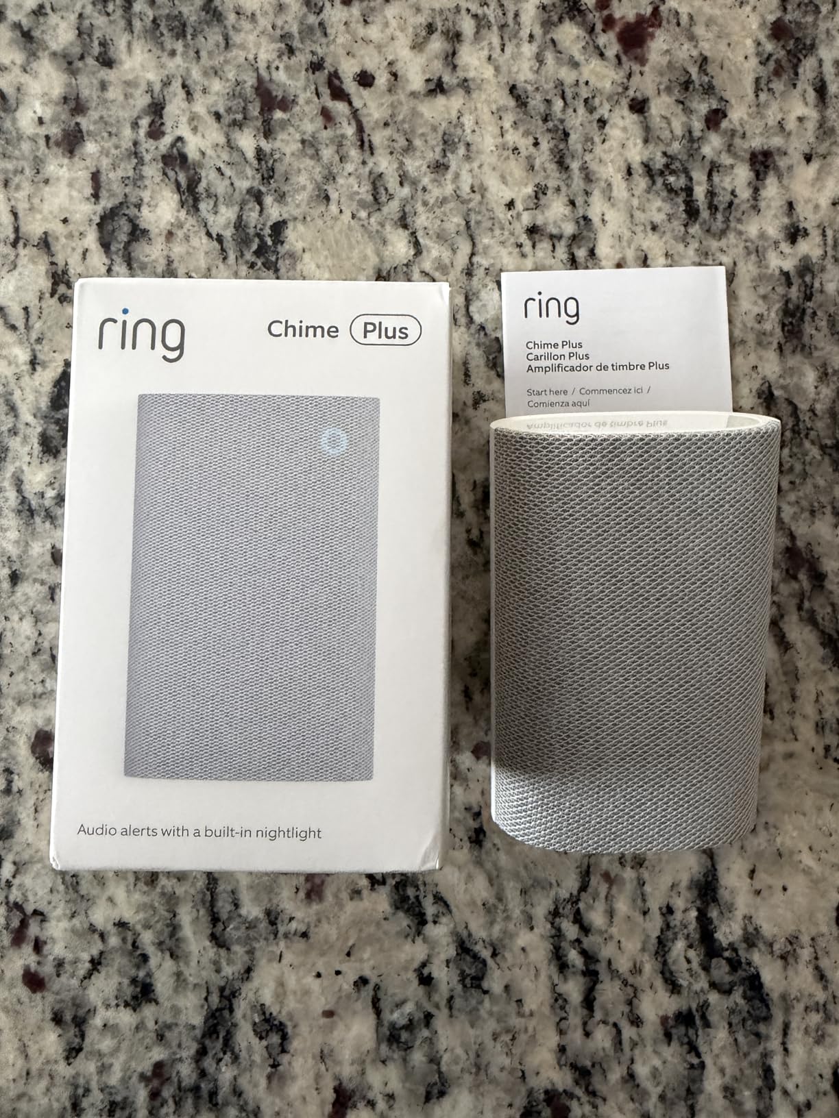 Ring Chime Plus (newest model) - Crisp, clear audio alerts for select Ring devices, built-in night-light, customizable tones, easy plug-in setup, White customer photo 1