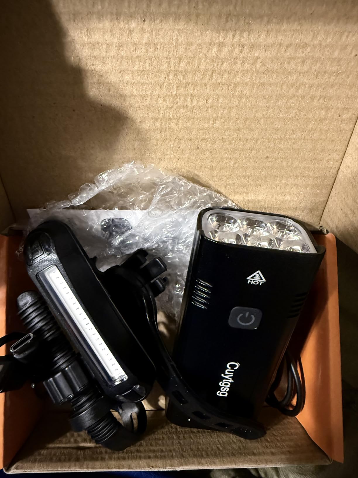 2026 Upgrade 6800Lumen Bike Light for Night Riding, Super Bright 6 LED Headlight, Aluminum 10 Mode Rechargeable Bicycle Light Front and Rear, 360° Rotatable Bracket, Waterproof, Runtime 72 hr customer photo 2