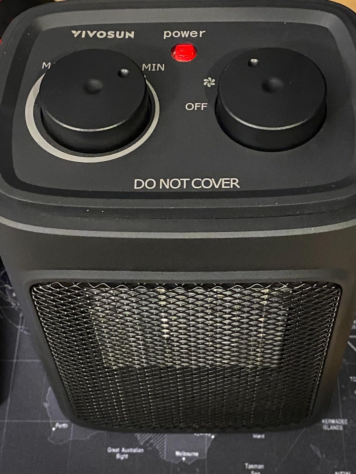 VIVOSUN 1500W Space Heater for Indoor Use, Portable Electric Heater with Adjustable Thermostat, 1500W/900W/700W/Fan Only with 4 Modes for PTC Fast Heating, Overheat & Tip-over Protection, ETL Listed customer photo 1