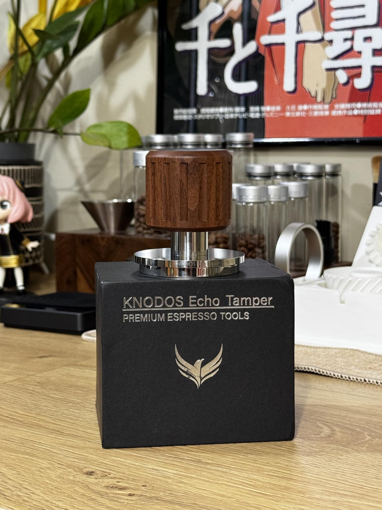 Echo Tamper 58mm - Walnut Calibrated Coffee Tamper with Click Feedback, Stainless Steel Base - Premium 30LB Spring Loaded Espresso Tool for Perfectly Even Tamping Pressure customer photo 2