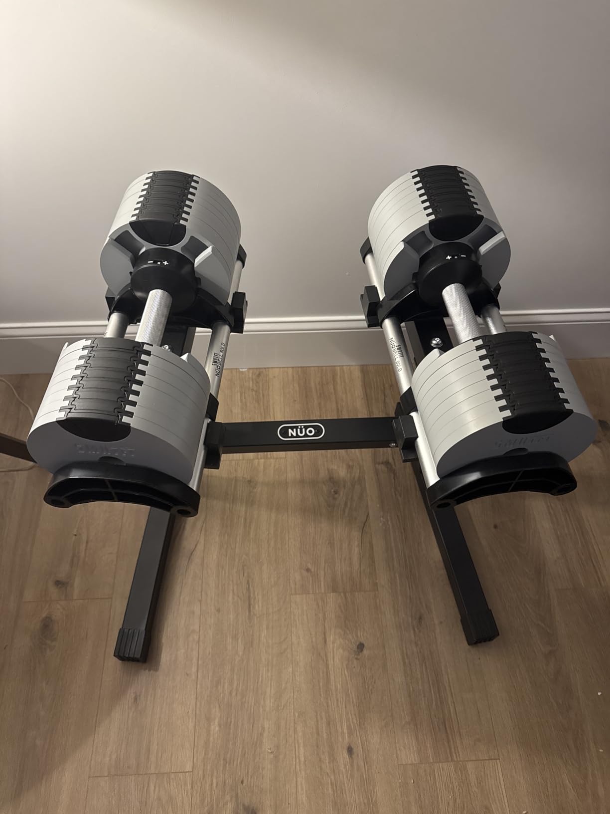 SMRTFT NUOBELL Adjustable Dumbbells 5-100 lb Set | Original NUOBELL | 26 Weights in 1 for Home Gym Strength Training customer photo 1