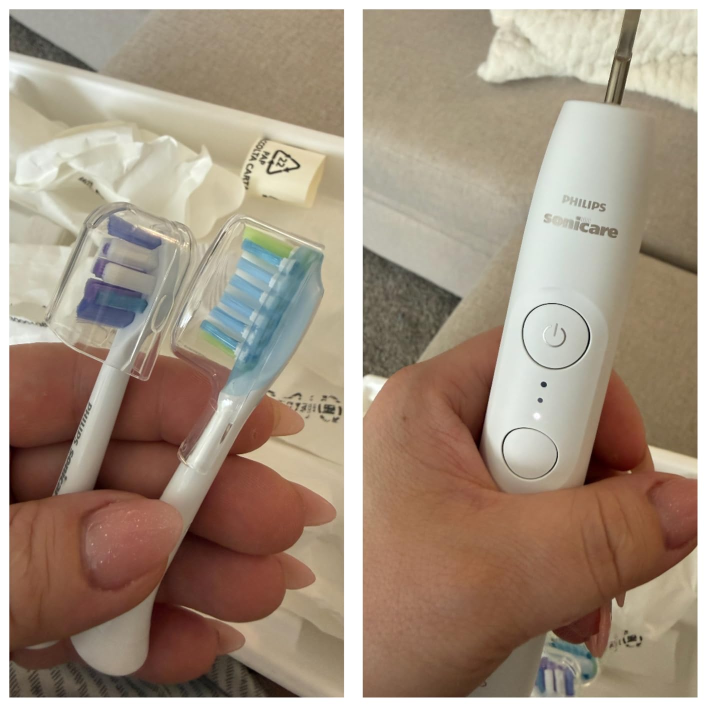 Philips Sonicare 6500 Series Electric Toothbrush - Next-Generation Sonicare Technology, Pressure Sensor, 9 Brushing Settings, SmarTimer, BrushPacer, 21-Day Runtime, Travel Case, White, HX7410/10 customer photo 2