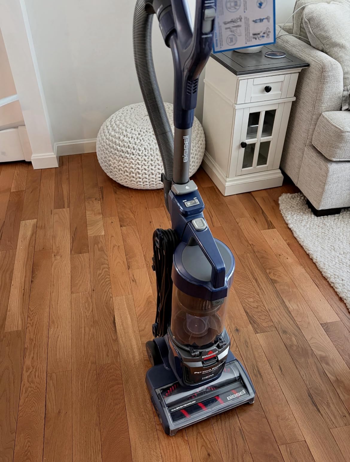 Bissell Pet Hair Eraser DualBrush Upright Vacuum with Two Brush Rolls, DualBrush Self-Cleaning Technology, HEPA Sealed Allergen System, Bright FurFinder Headlights, Lift-Off Pod, 42943 customer photo 2