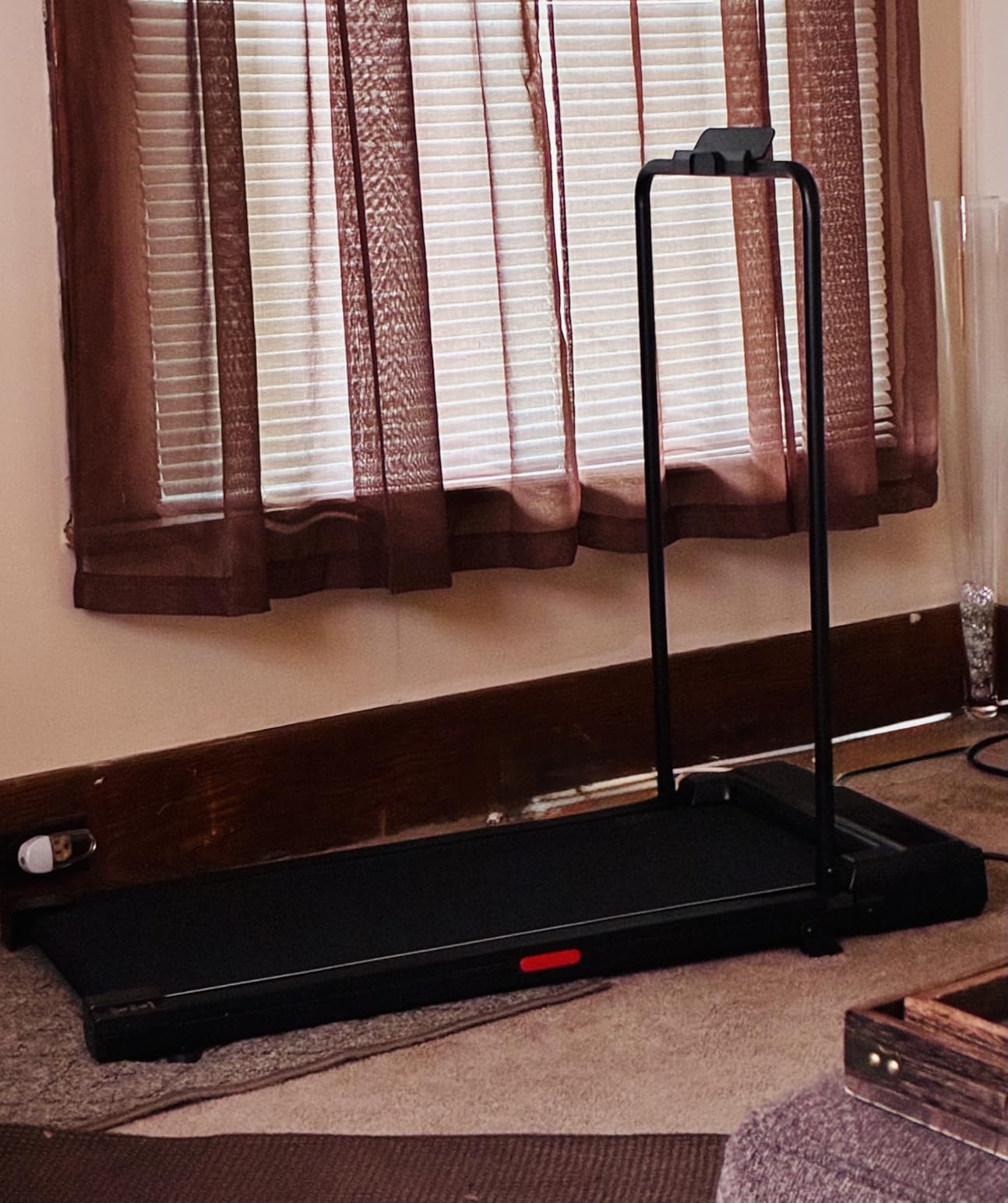 Walking Pad Treadmill with Incline, 2026 Upgrade Portable Under Desk Treadmill for Home Small with Handles, 3.0HP Walking Pad with Handle Bar, 0.6-7.6MPH, 350LBS customer photo 1