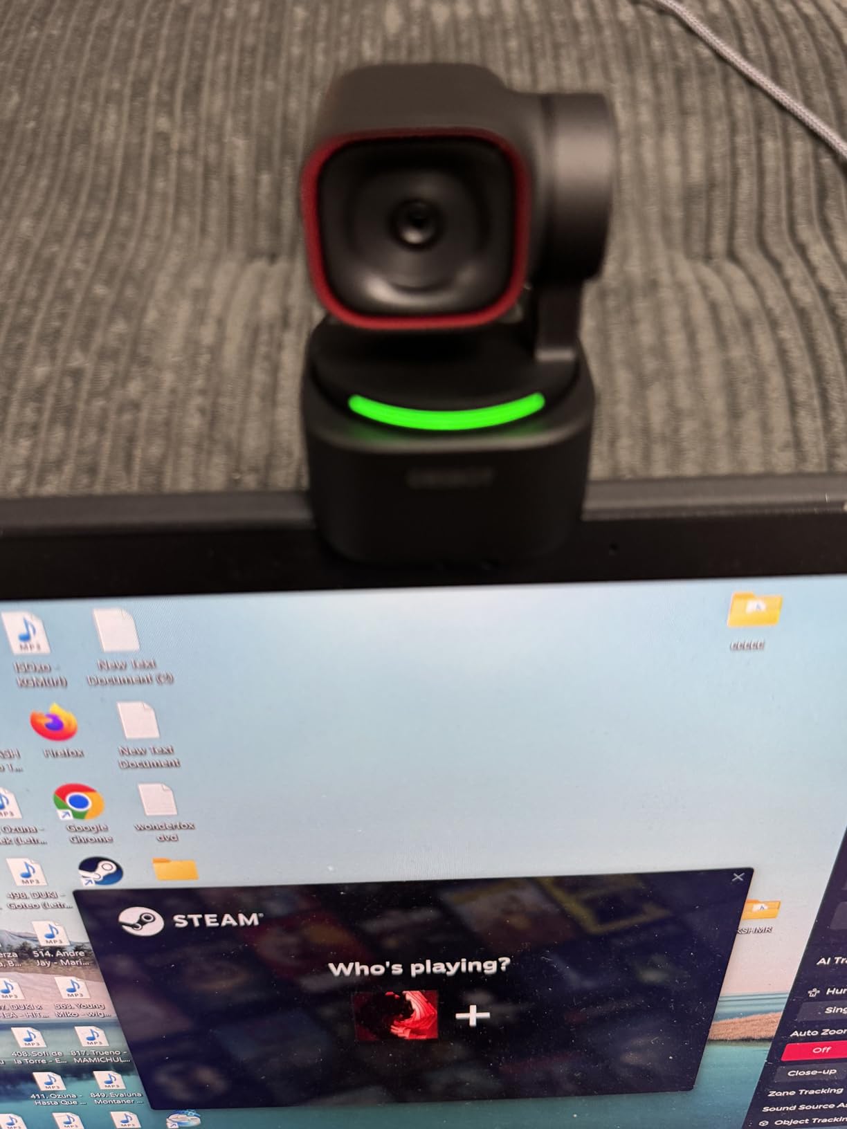 OBSBOT Tiny 3 Lite AI-Powered Spatial Audio 4K Webcam - Compact AI Tracking PTZ Camera with 1/2