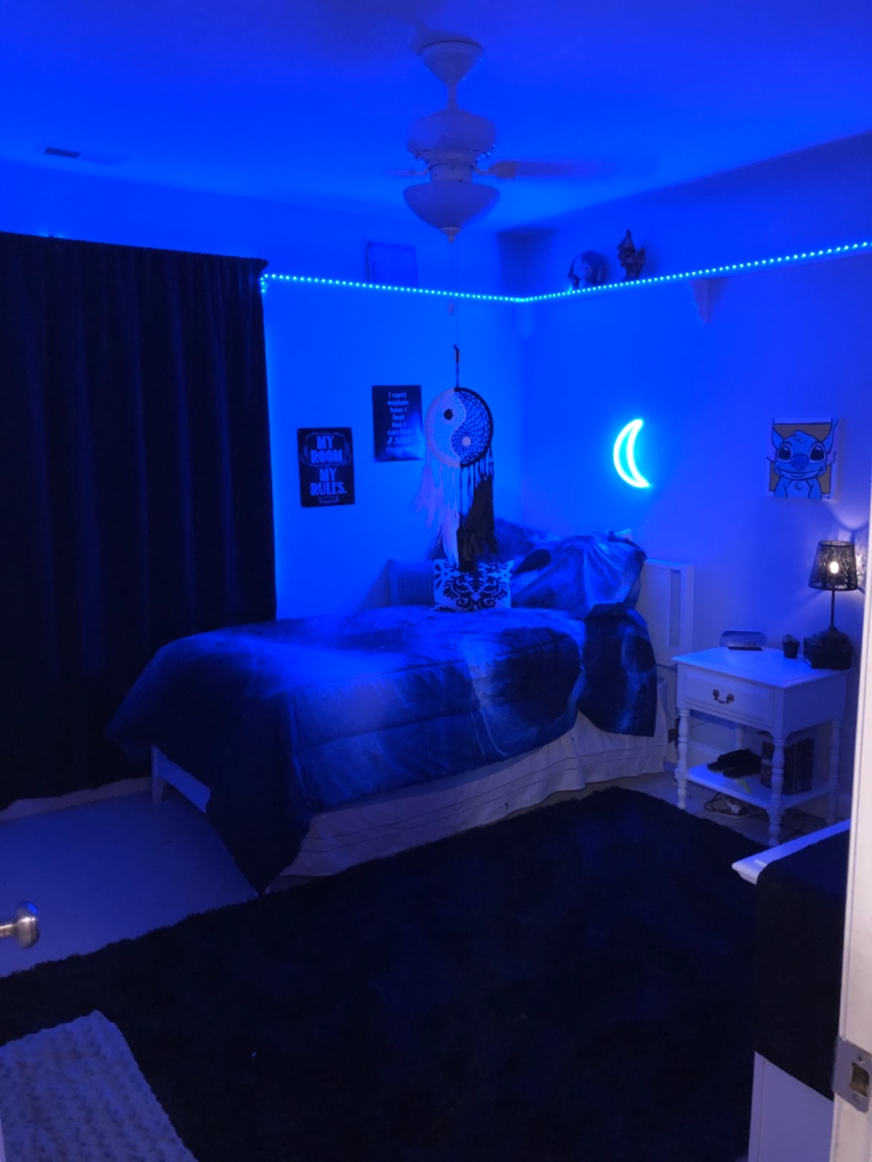 KSIPZE Smart WiFi LED Strip Lights, RGB+IC LED Lights for Bedroom Work with Alexa, APP Control, Music Sync, DIY Multiple Colors, Flexible Color Changing LED Strip Lighting for Home Room Decor, 16.4ft customer photo 1