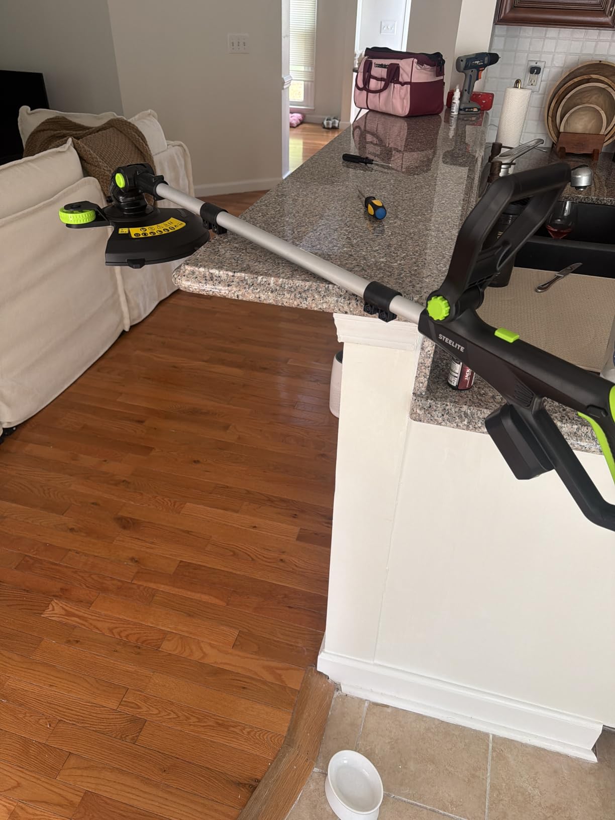 STEELITE 20V 12'' Cordless String Trimmer and Leaf Blower Cordless Combo Kit. 6 Pcs Replacement Spools, 2 x 2.0Ah Batteries & Charger Included customer photo 1