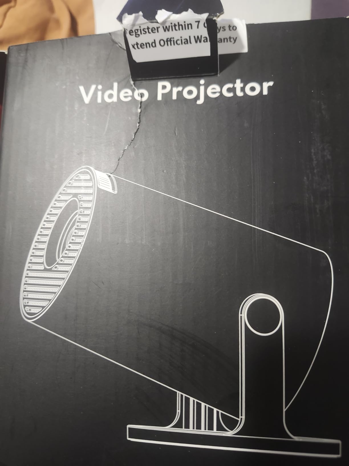 Mini Projector, Portable Projector with Wifi and Bluetooth, Built in Apps, Support 4K 1080P, 180° Rotation, Auto Keystone, Movie Projector Compatible With HDMI/USB/TV Stick/Smartphone/Laptop customer photo 2