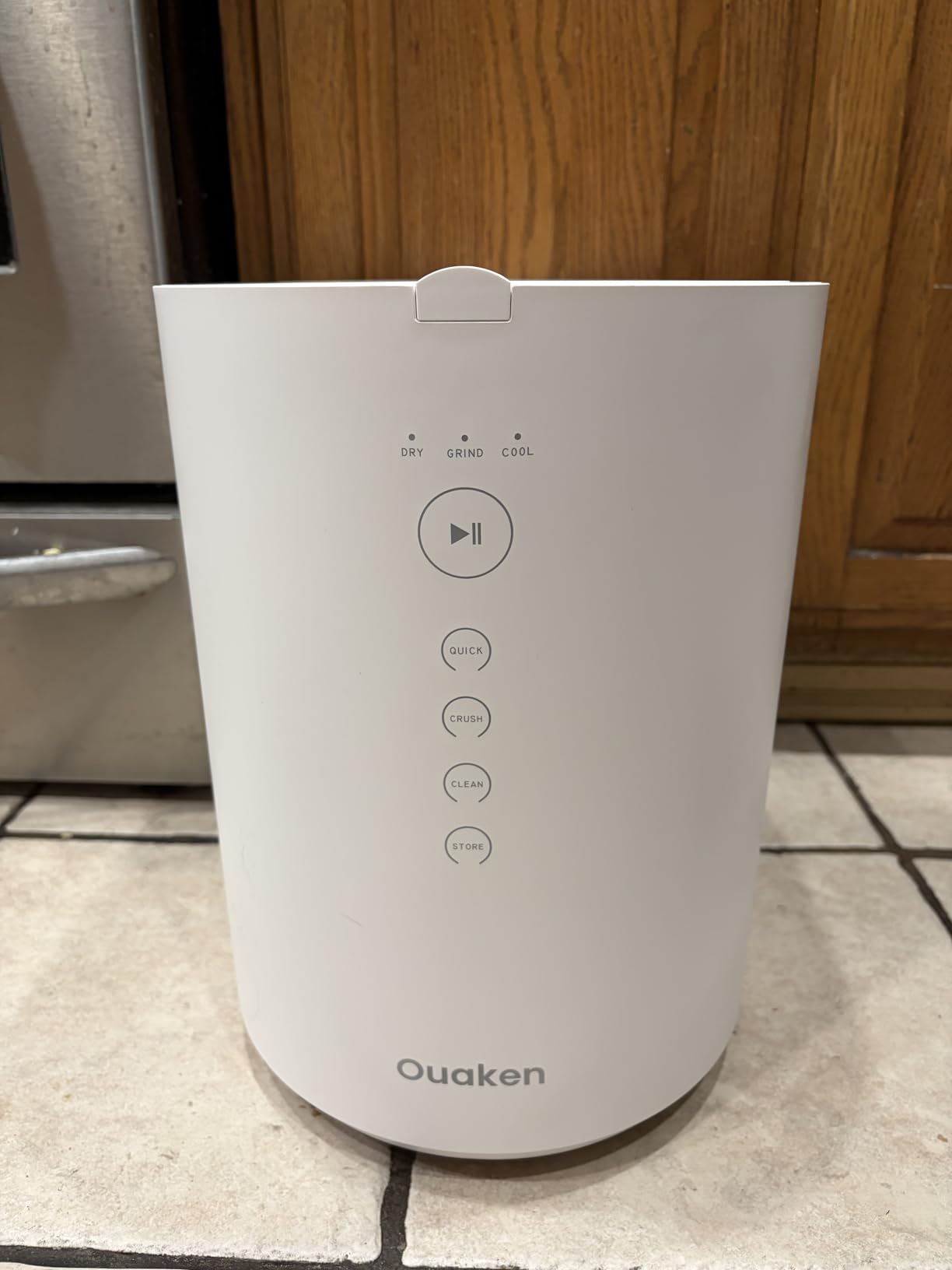 OK-255 Electric Composter for Kitchen, 5.5L Large Smart Countertop Compost Bin, Odorless, Quiet, Easy Clean, Turn Food Waste into Fertilizer, 2026 New Indoor Food Waste Compost Machine, White customer photo 2