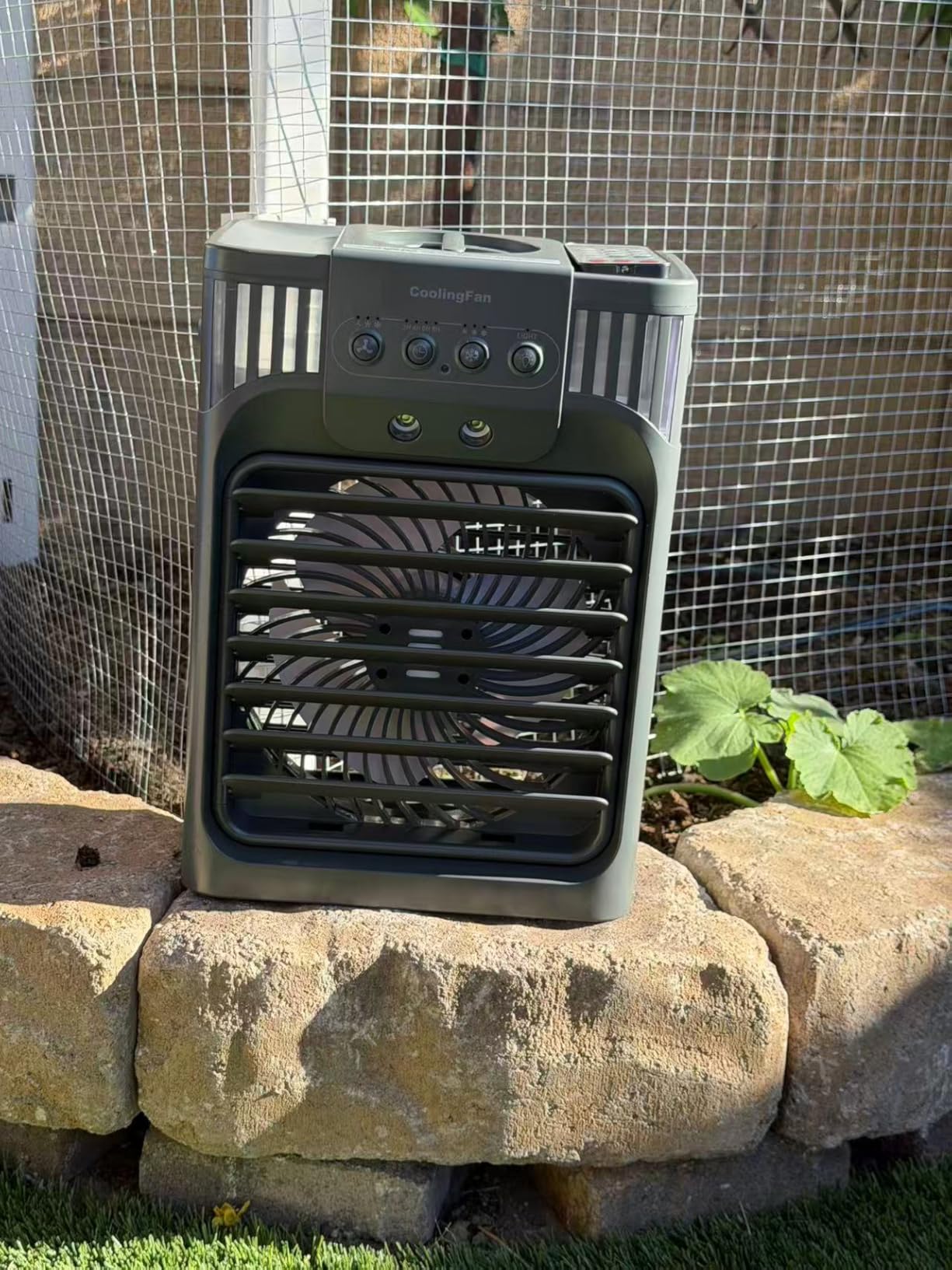 Portable Air Conditioner Cooling Fan with Remote, Quiet with 3 Speeds, 1200ml Personal Air Cooler Fan with 3 Mist, 7 Night Light, 8H Timer, Small Air Conditioner for Bedroom Office customer photo 2