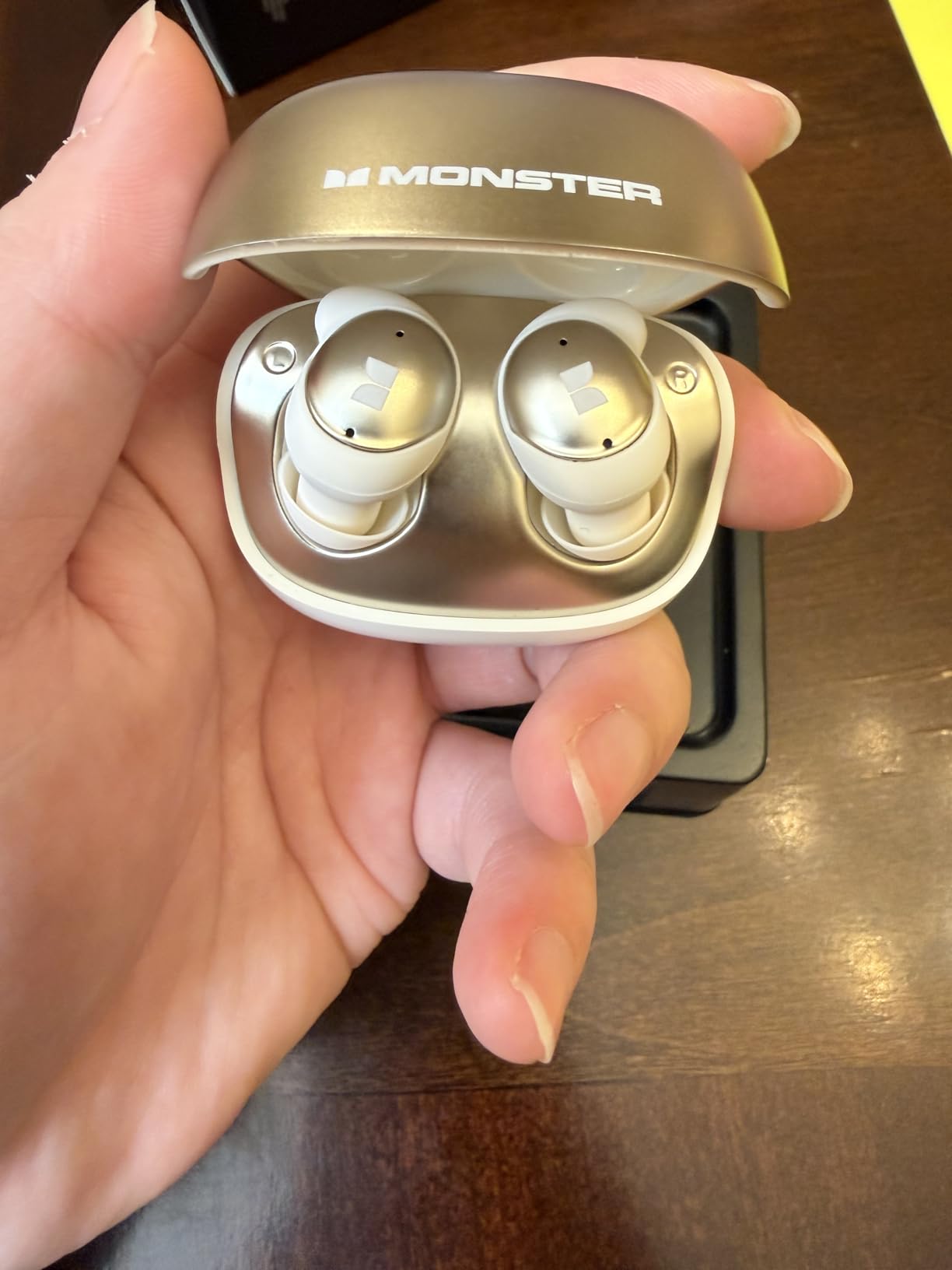 Monster Sleep Ear200, Wireless in-Ear Headphones, Bluetooth 6.0 Sleep Headphones, with ANC Active Noise Cancellation Designed for Side Sleepers, 30 Hours of bass Stereo Sound customer photo 2
