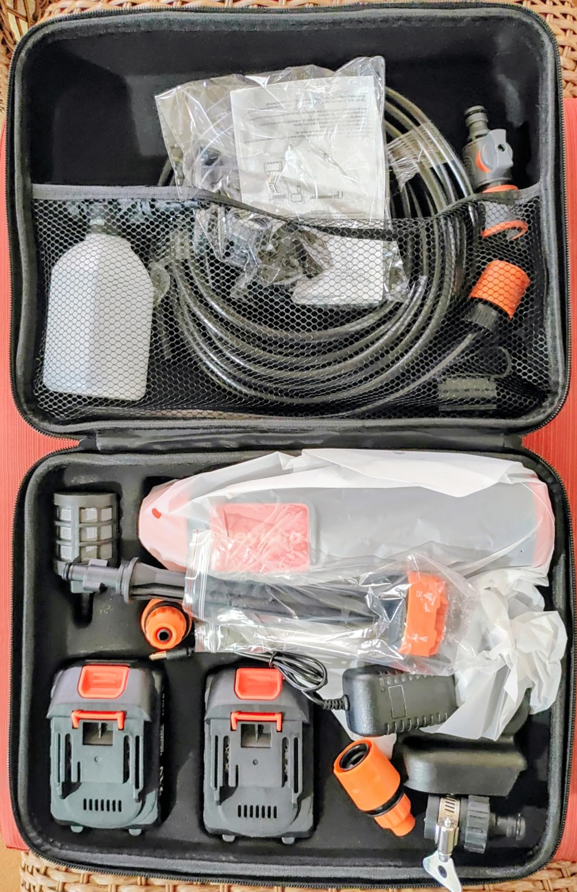 1750 PSI Upgraded Cordless Pressure Washer with Brushless Motor, 2 * 4.0Ah Battery, 6-in-1 Nozzle, Touch Screen, Storage Bag, Handheld Portable Pressure Washer, Electric Pressure Washer customer photo 1